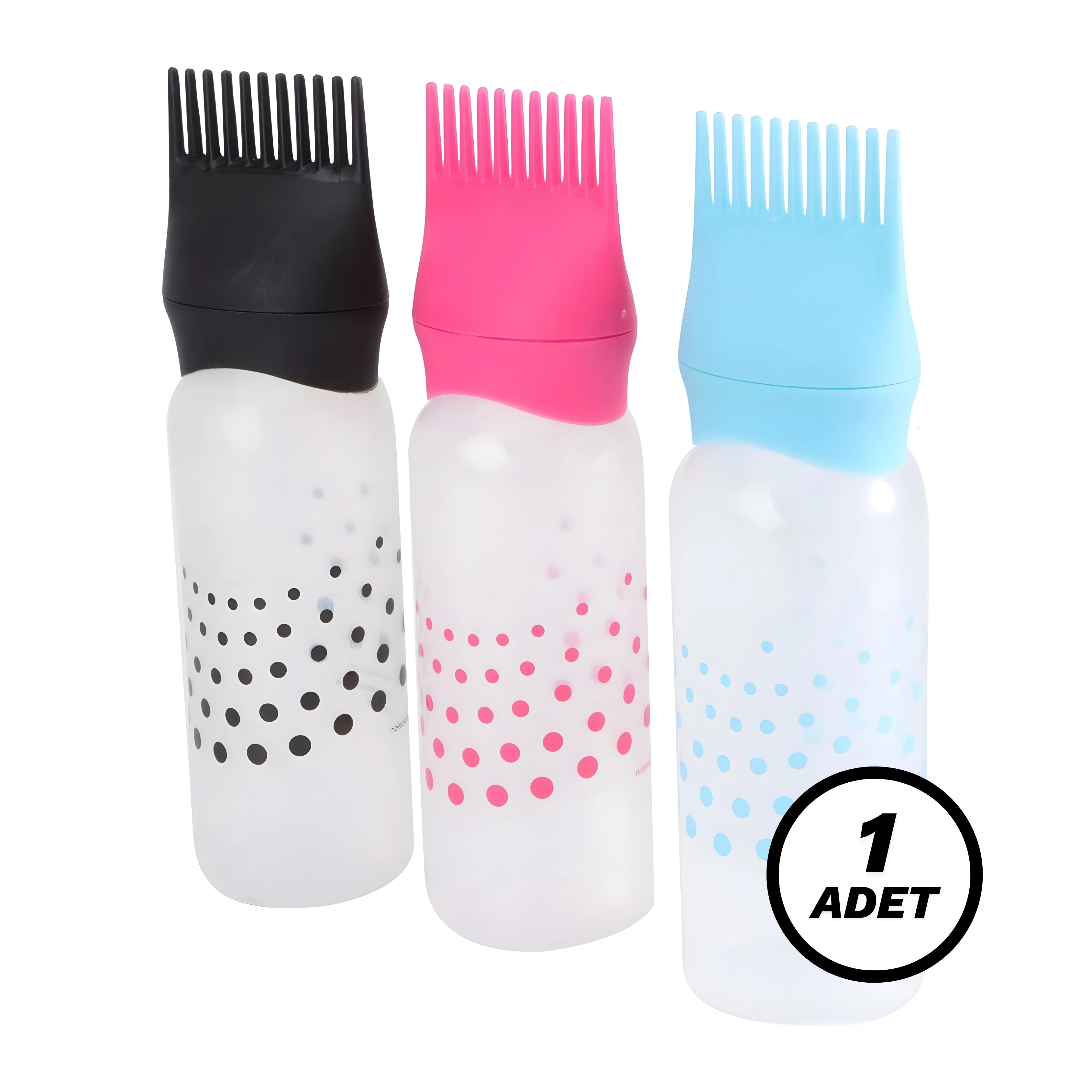 Taraklı Saç Boyama Şişesi Saç Boyama Tarağı Saç Bakım Tarağı Saç Bakım Yağı Aplikatörü