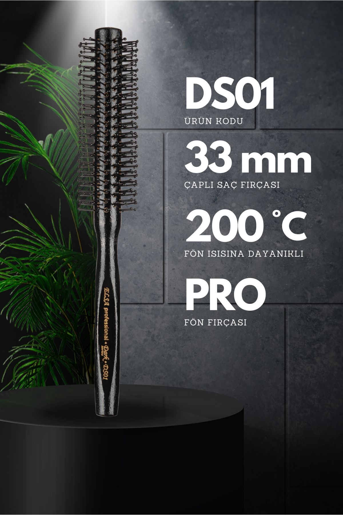 Professional Dark Serisi Ds01 Saç Fırçası