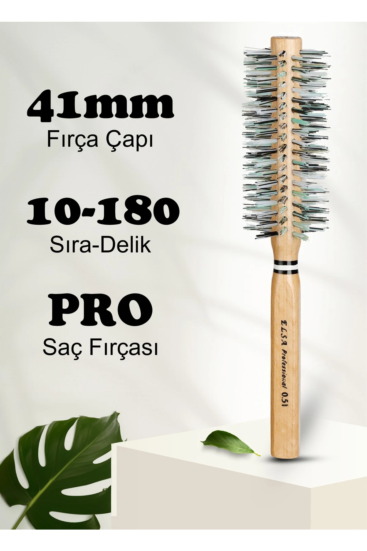 Elsa Professional 0.51 Natürel Saç Fırçası