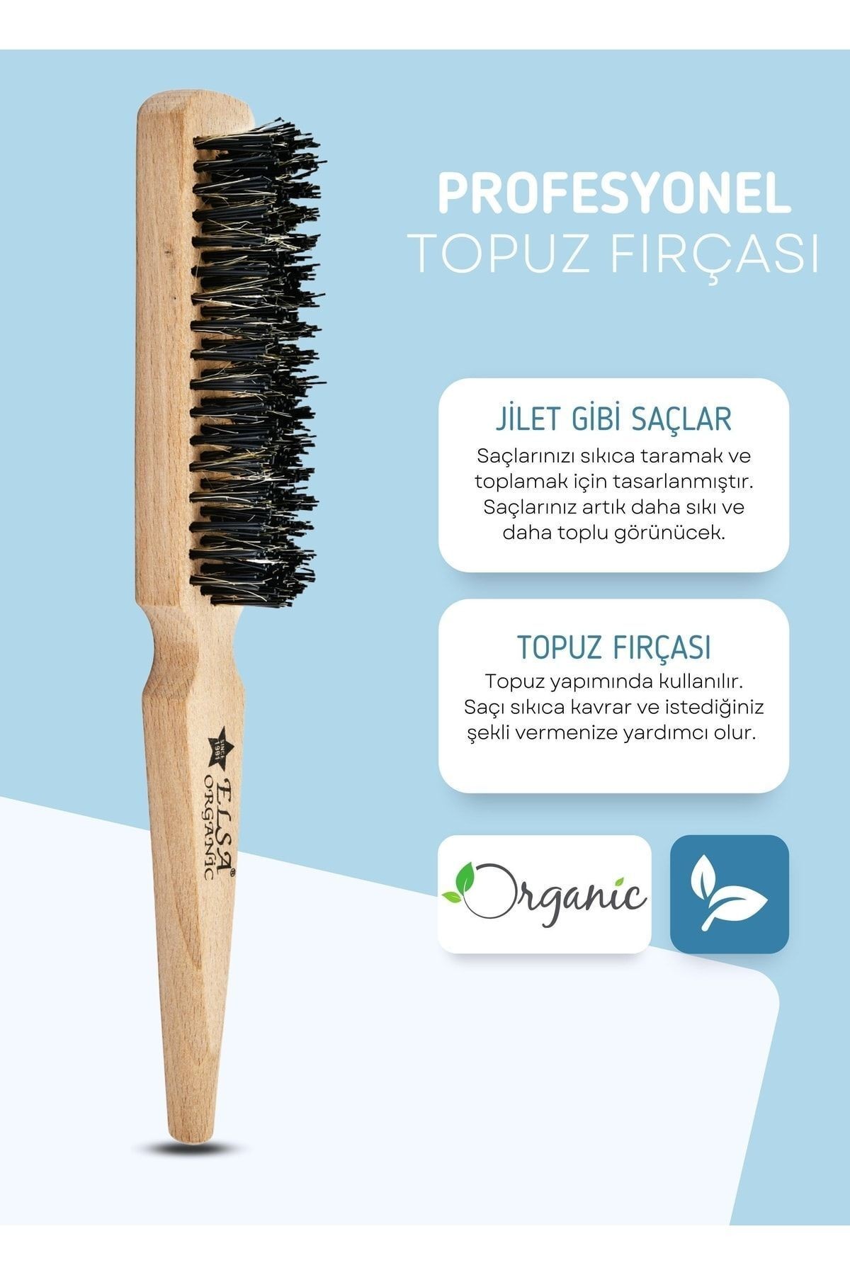 131 Organik Topuz Fırçası