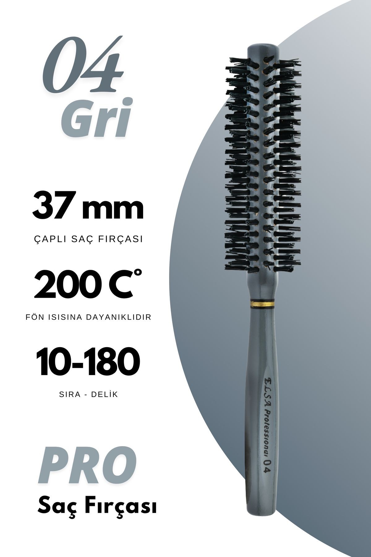 Professional 04 Gri Saç Fırçası
