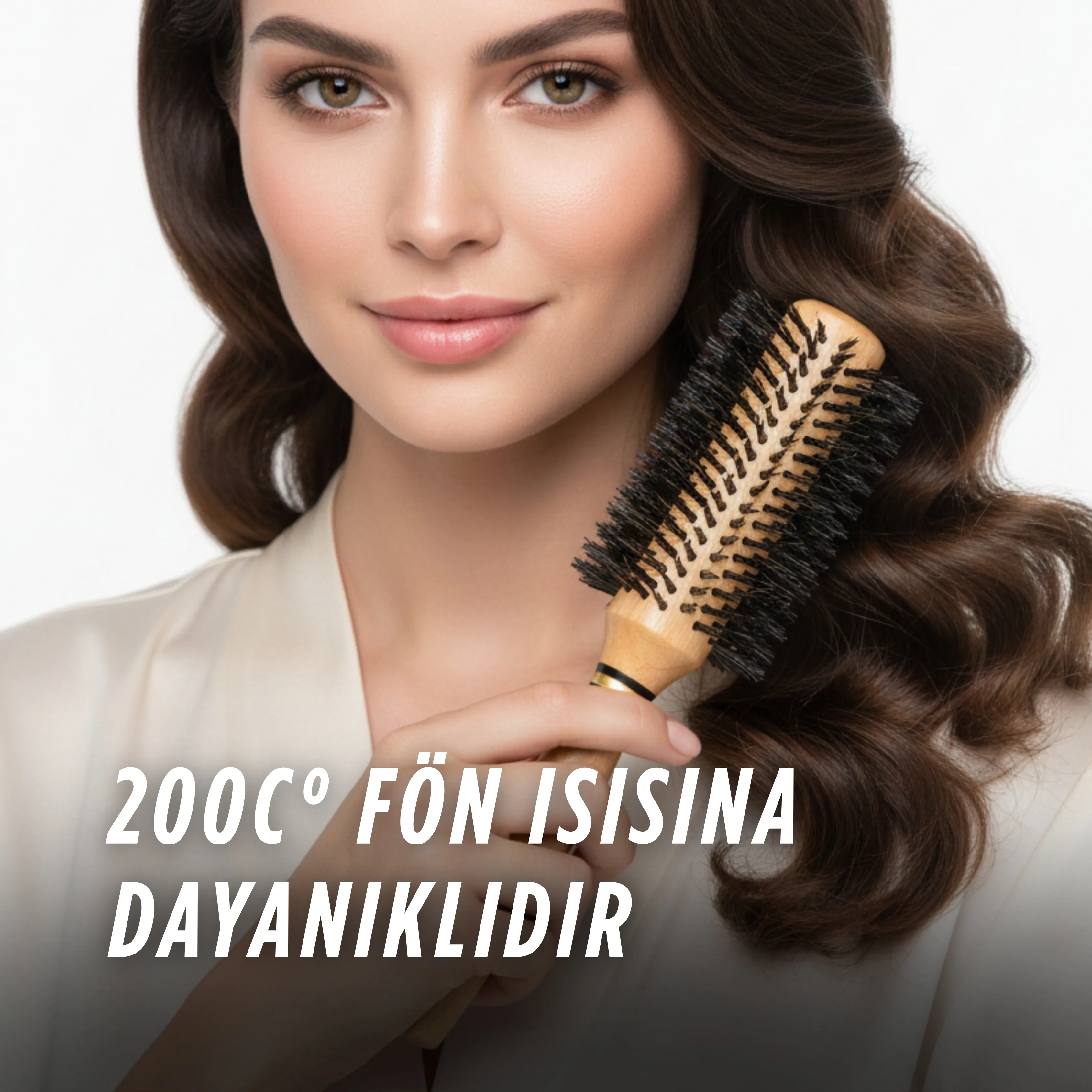 Professional 0.81 Natürel Saç Fön Fırçası