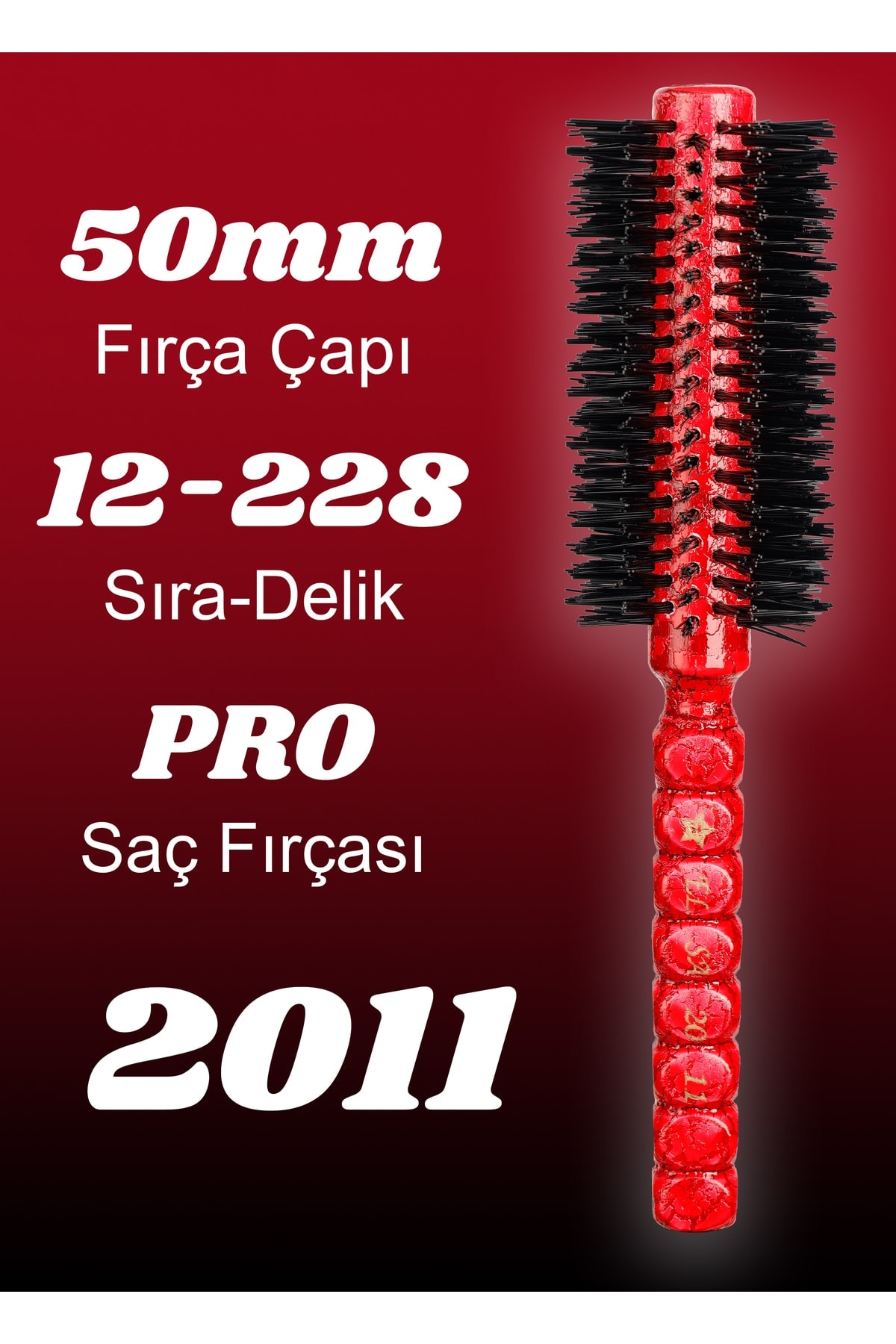 Professional 2011 Kırmızı Saç Fırçası