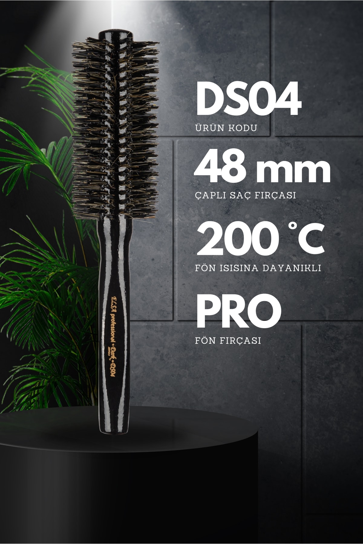 Professional Ds04 Dark Serisi Saç Fırçası
