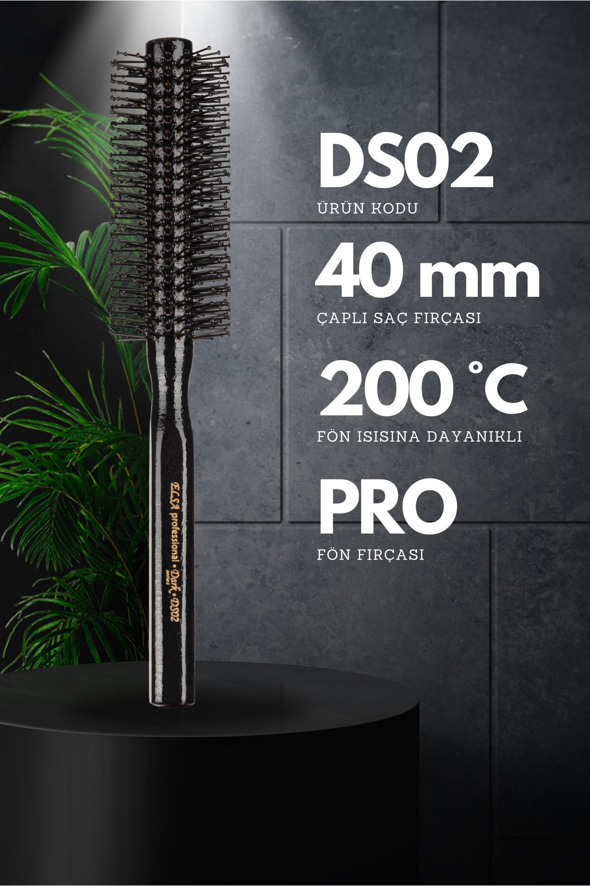 Professional Dark Serisi Ds02 Saç Fırçası