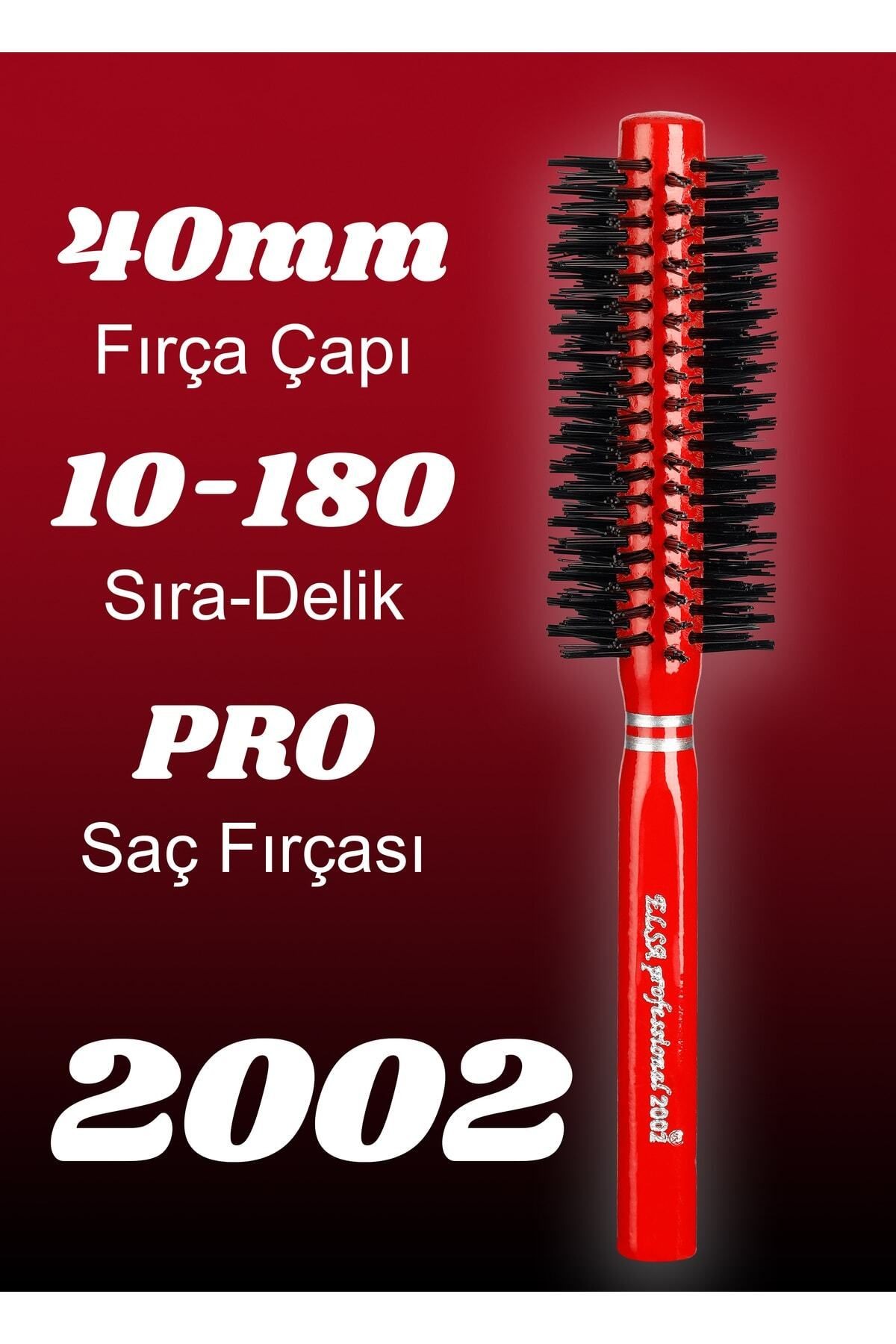 Professional 2002 Kırmızı Saç Fırçası