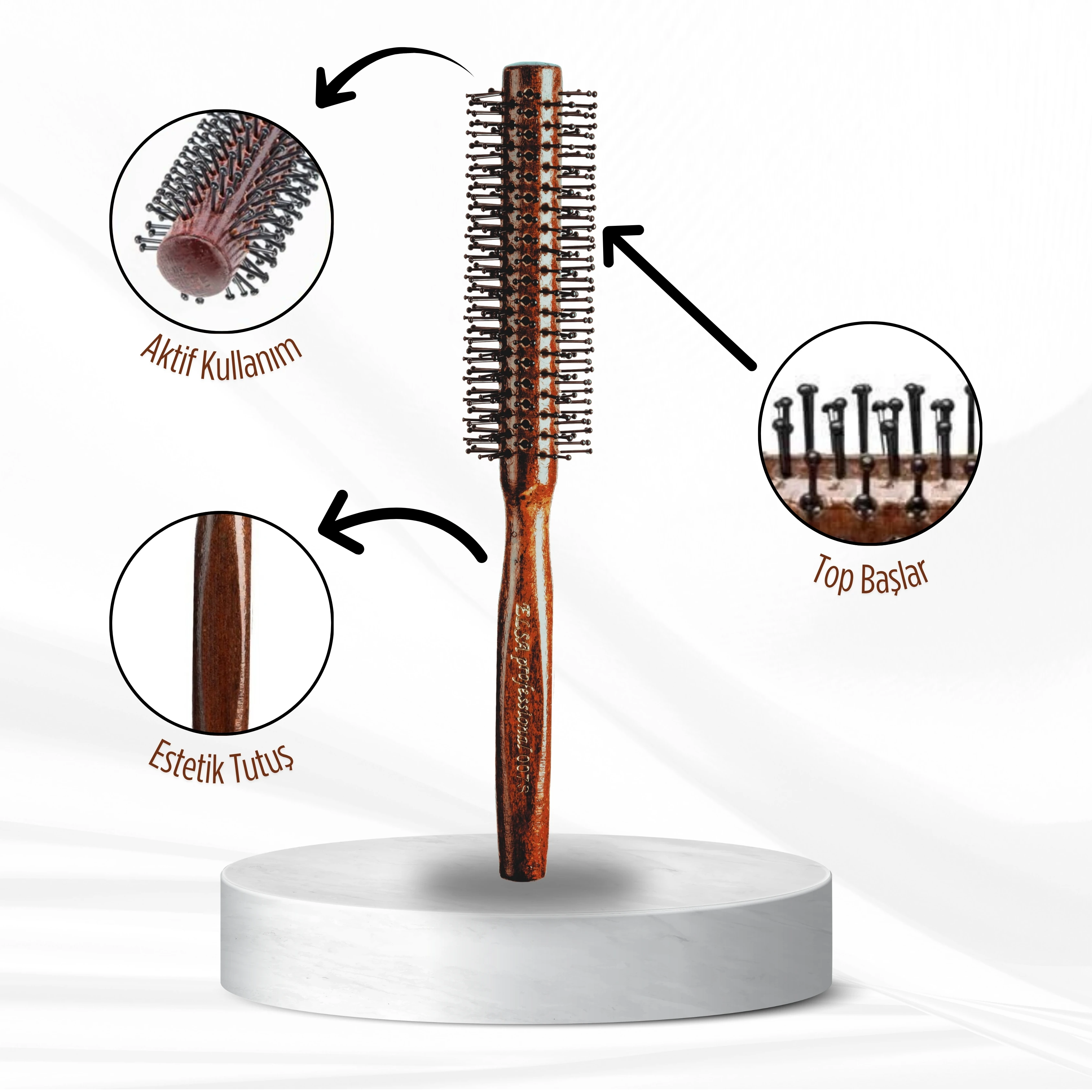 Professional 007 Ufak Erkek Saç Fırçası