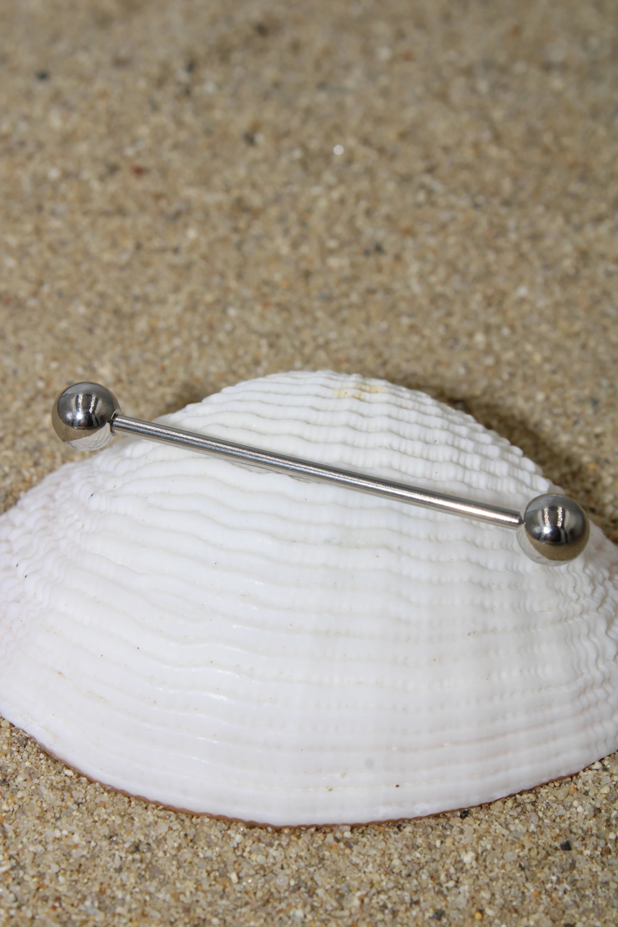 Çelik Piercing Köprü Industrial - Silver