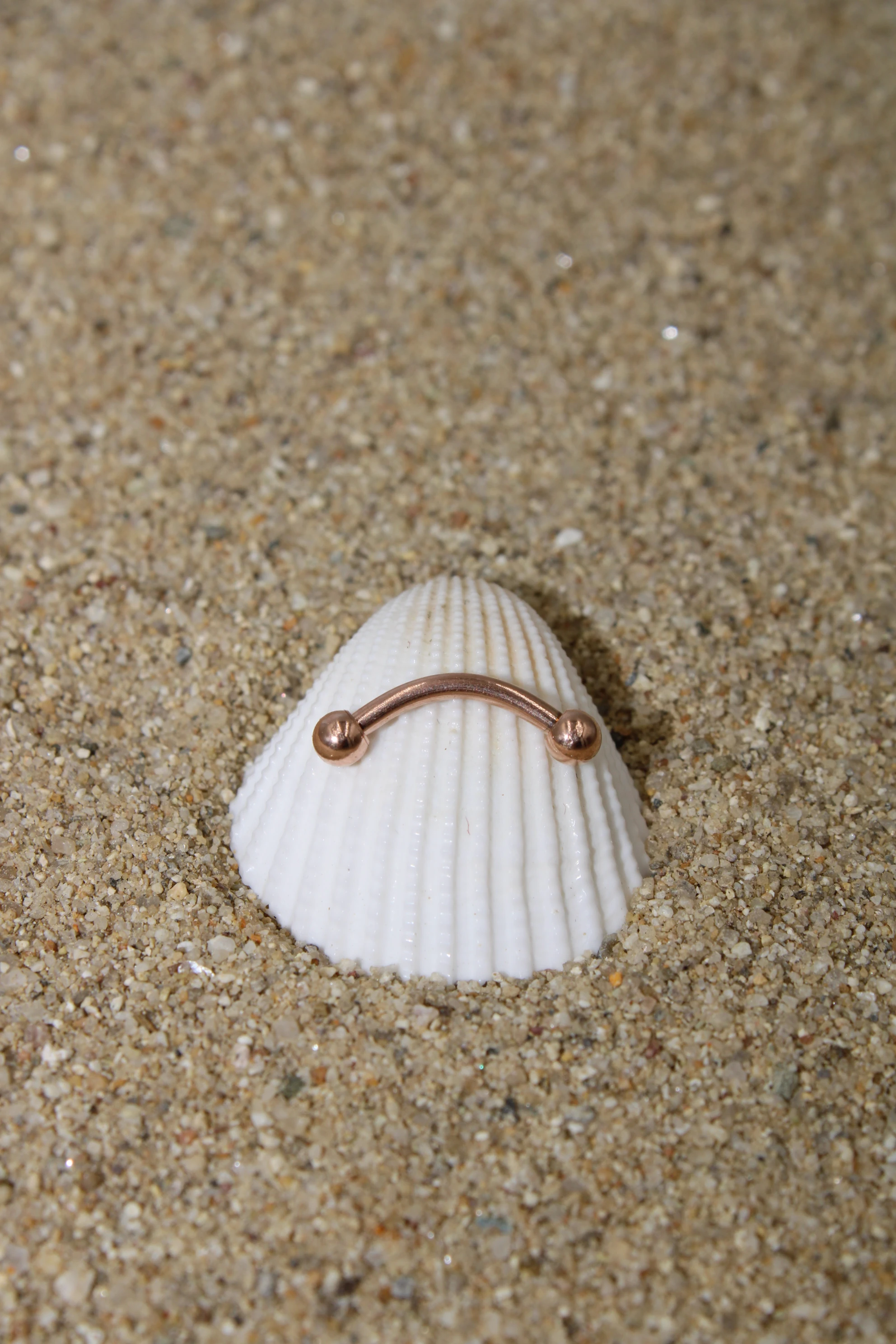 Çelik Kaş Piercing Top Çap 2,50 mm - Rose