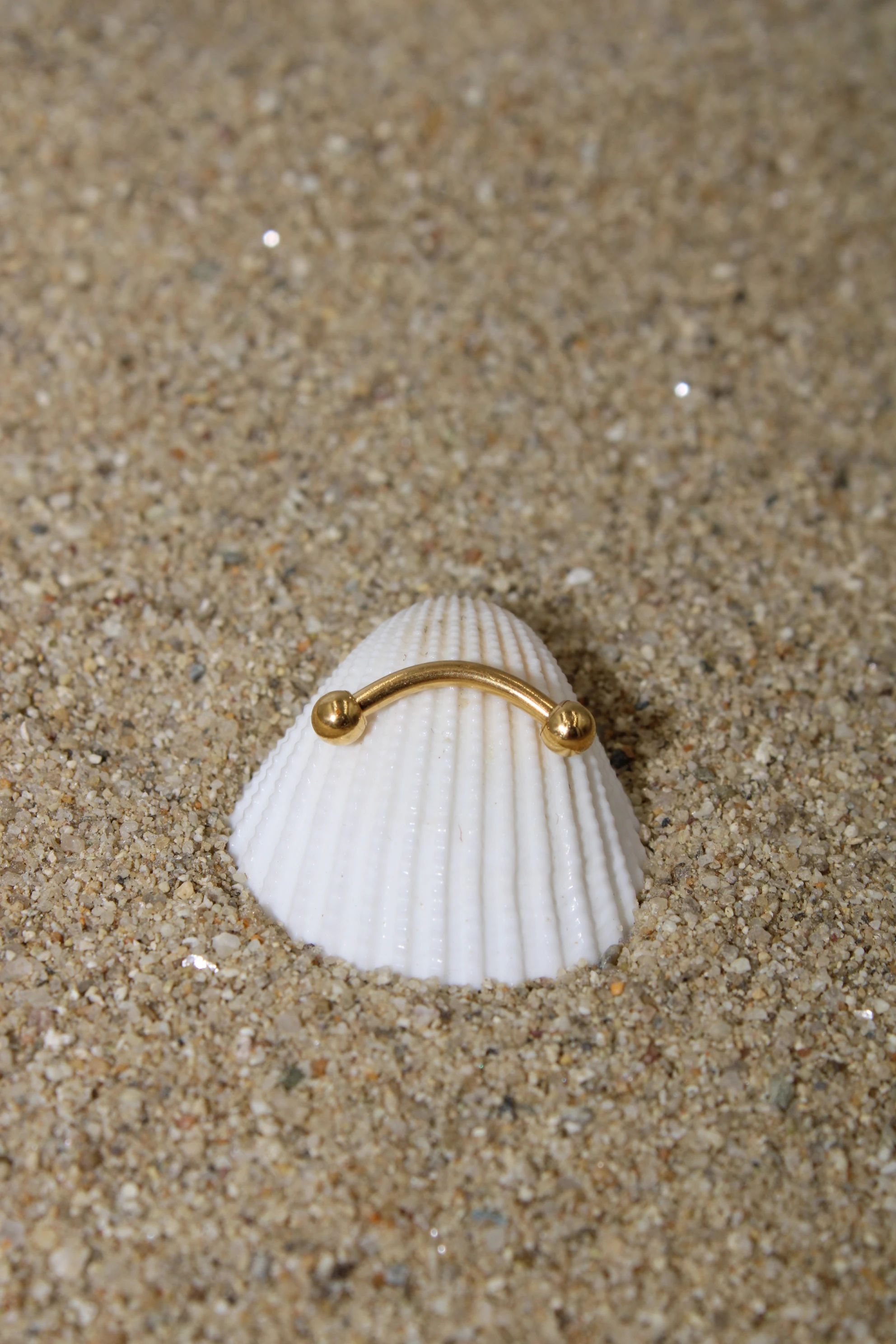 Çelik Kaş Piercing Top Çap 2,50 mm - Gold