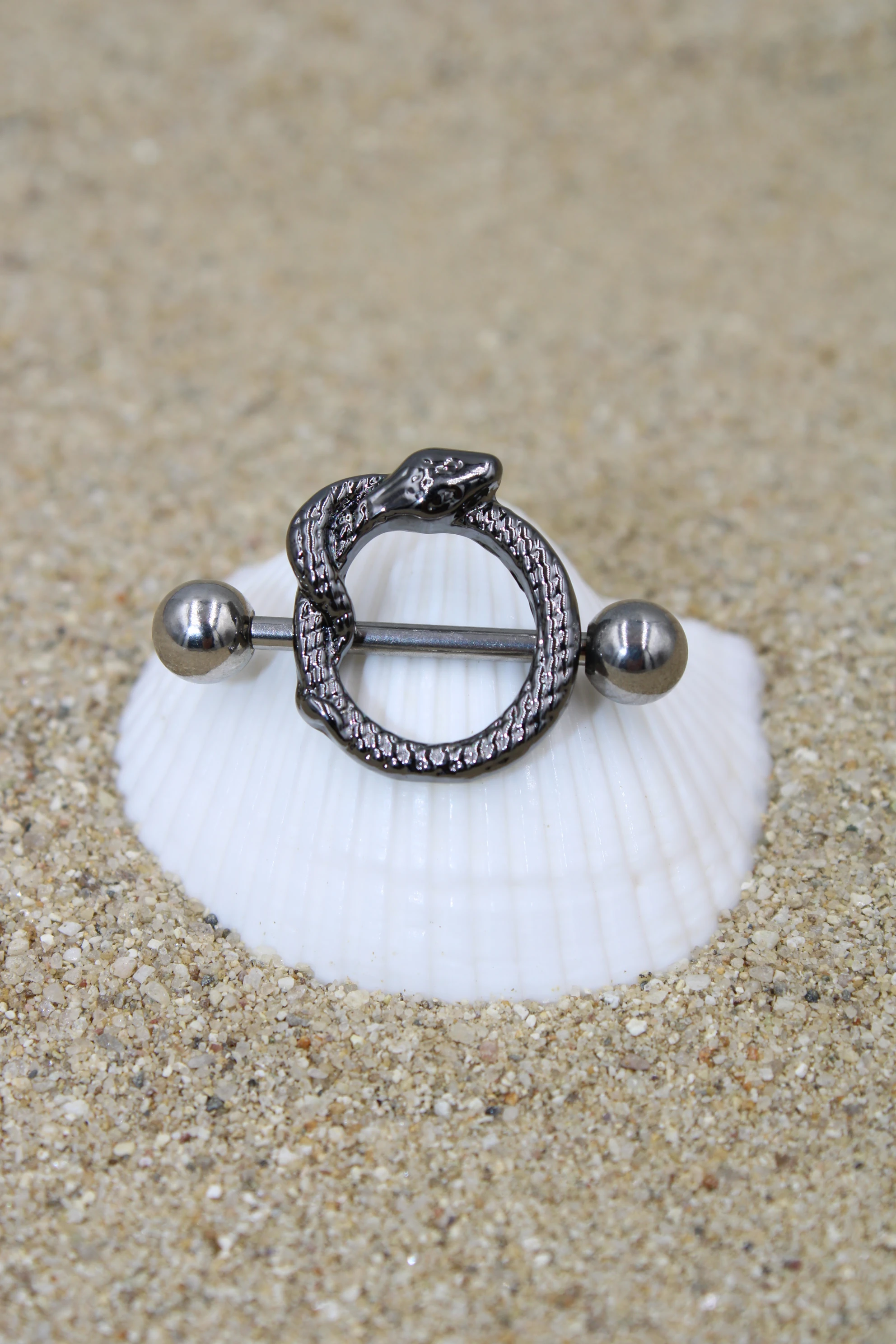 Çelik Piercing Nipple Meme Ucu - Silver