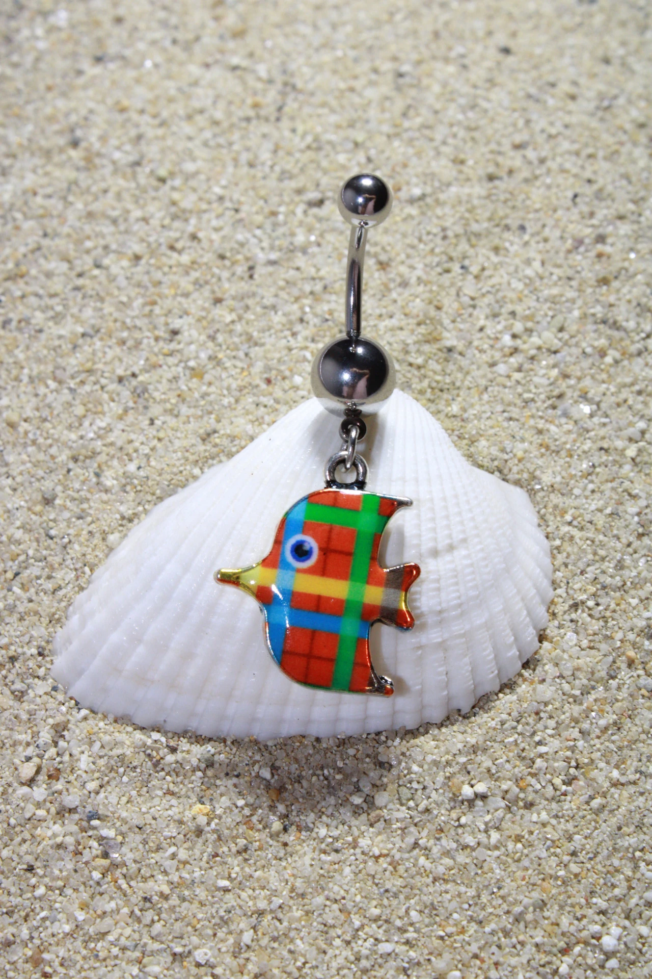 Çelik Piercing Göbek - Silver