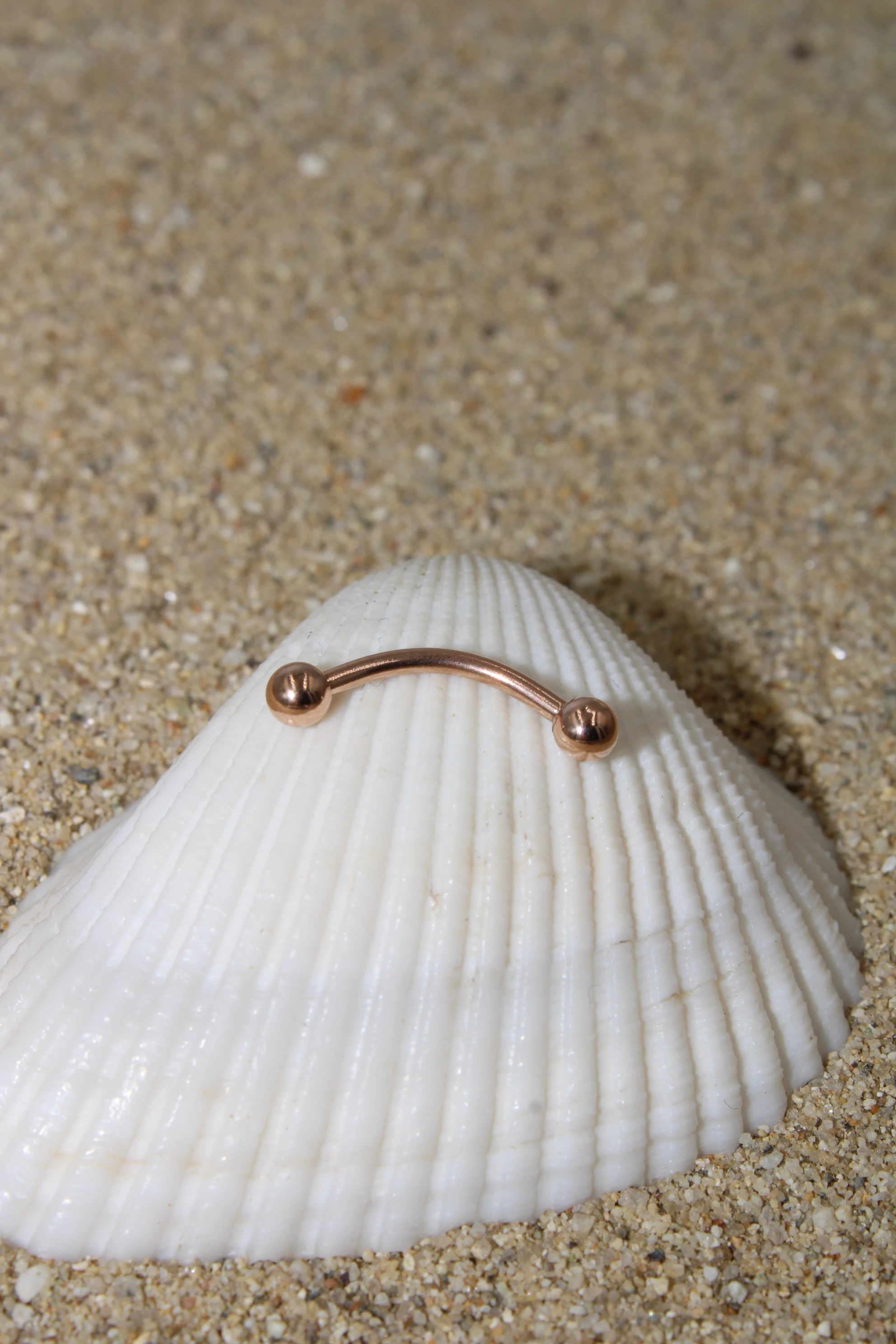 Çelik Kaş Piercing Top Çap 3 mm - Rose