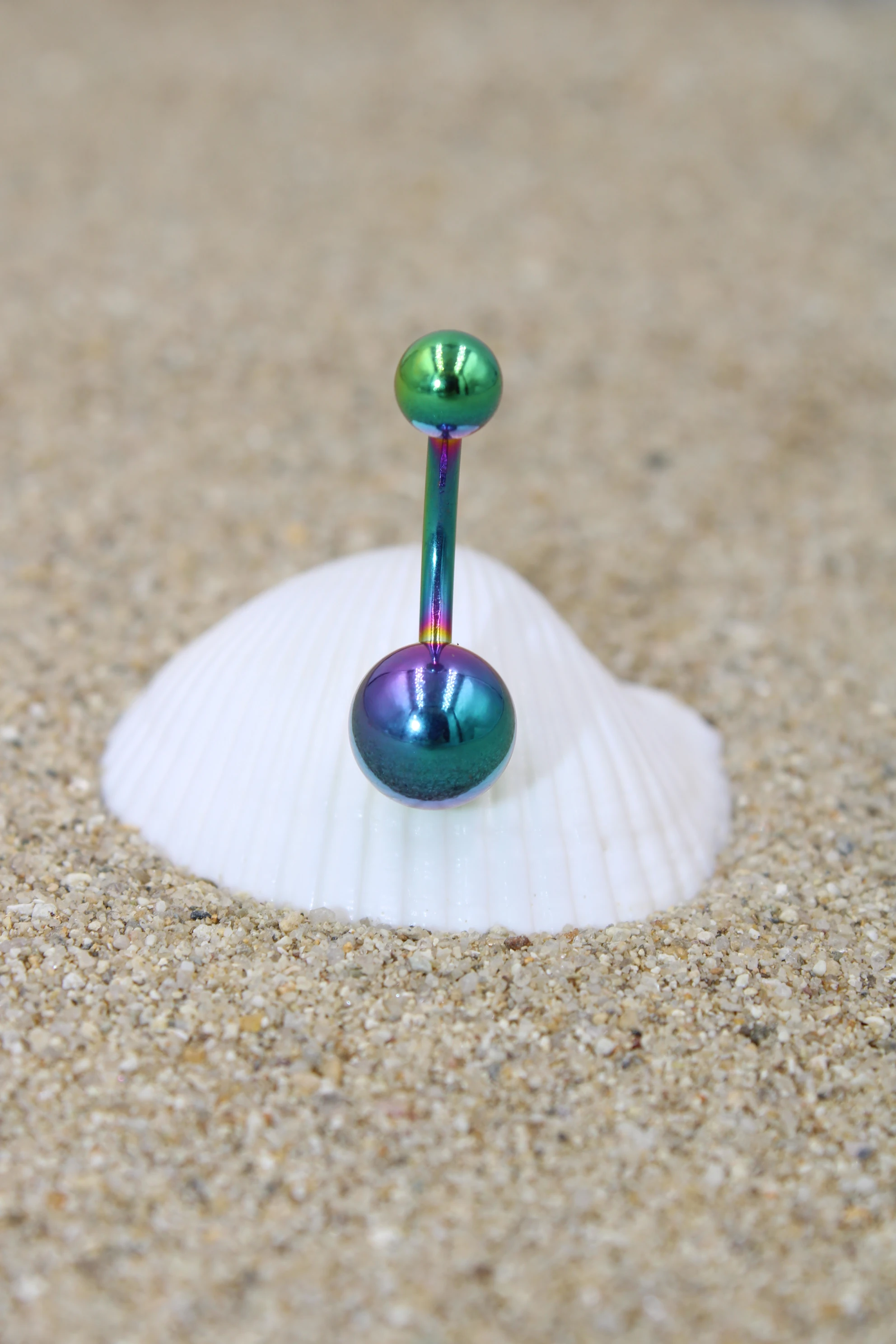 Çelik Piercing Göbek - Rainbow