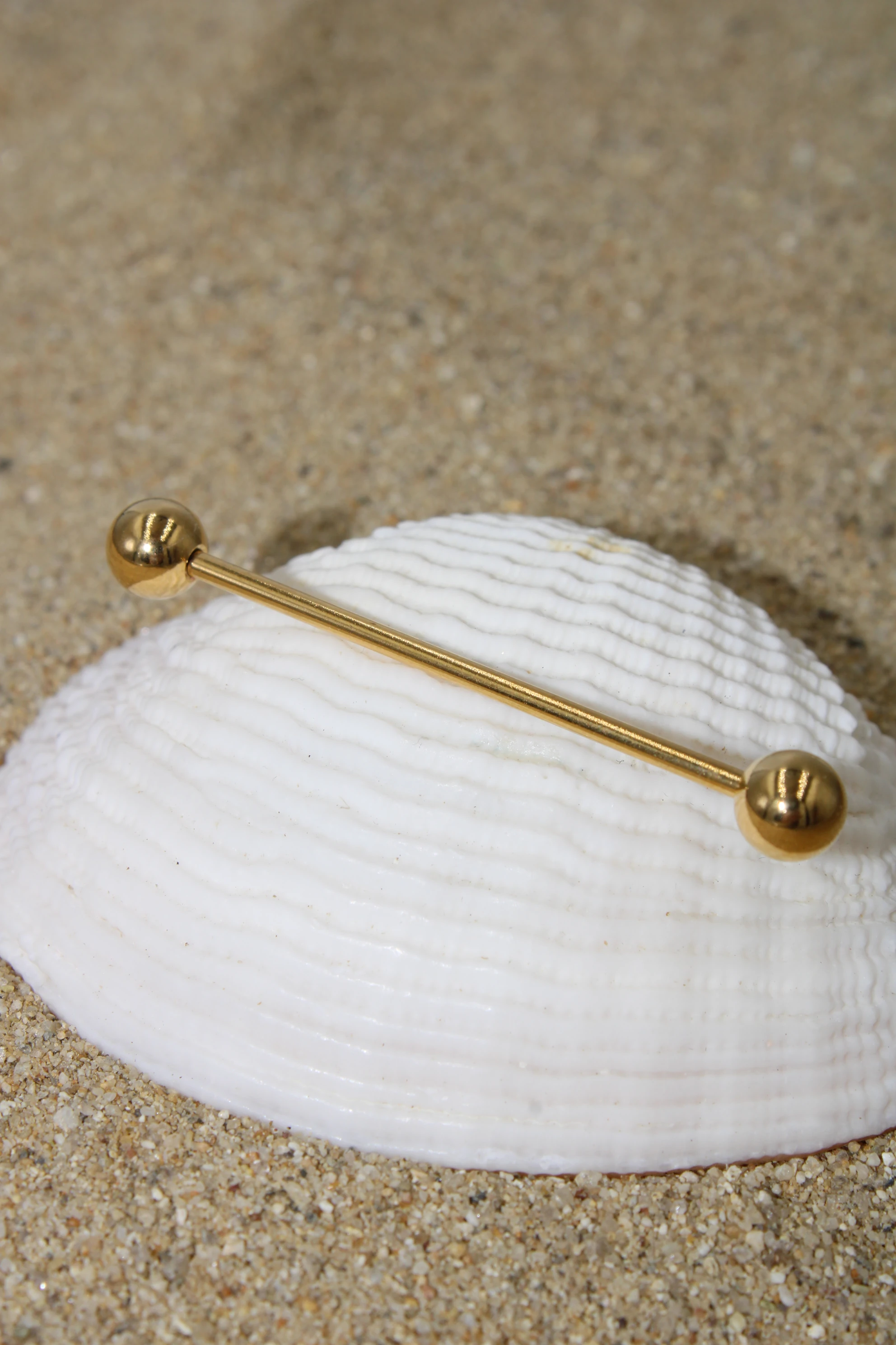 Çelik Piercing Köprü Industrial - Gold