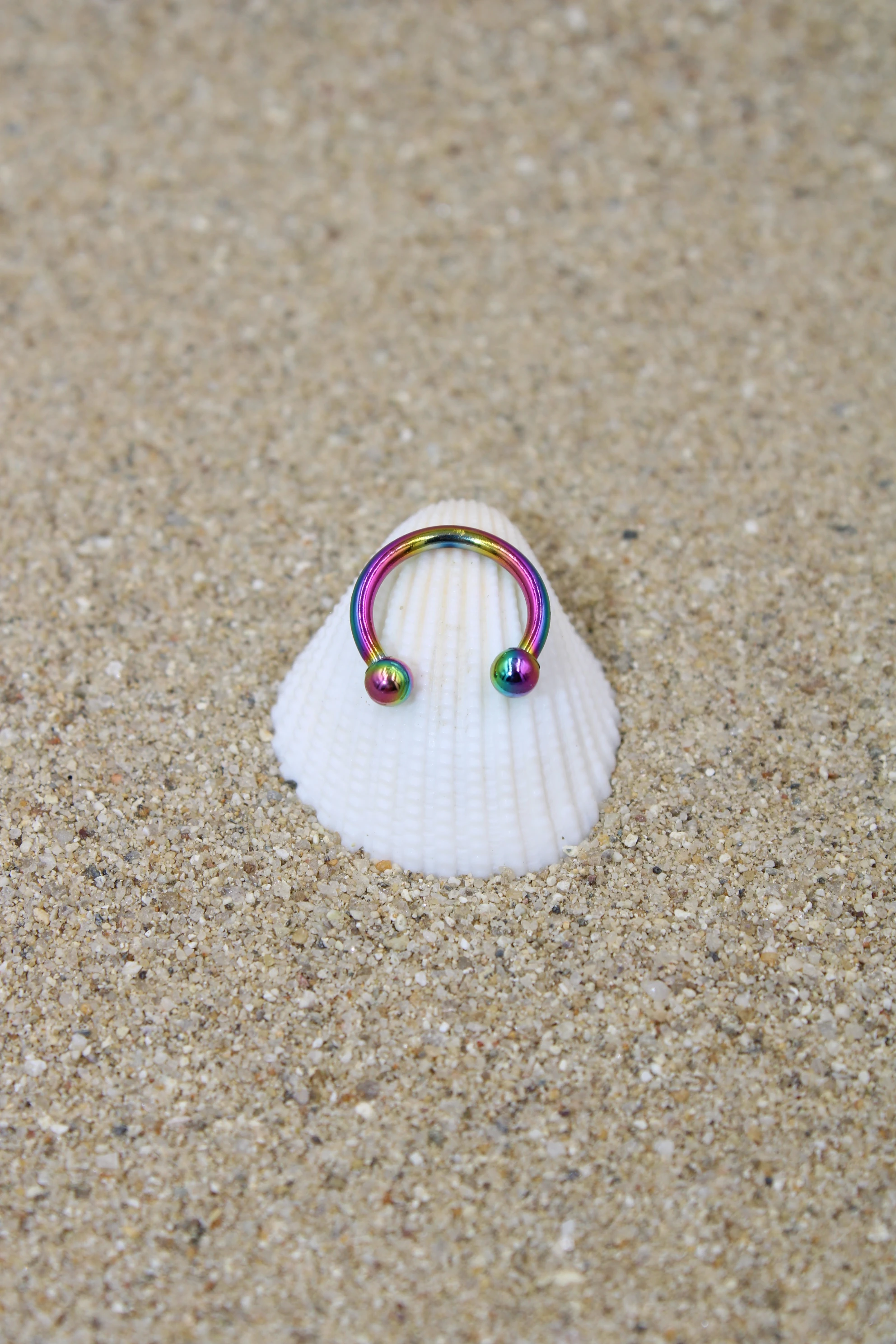 Çelik Piercing Halka Top Çap 2,50 mm - Rainbow