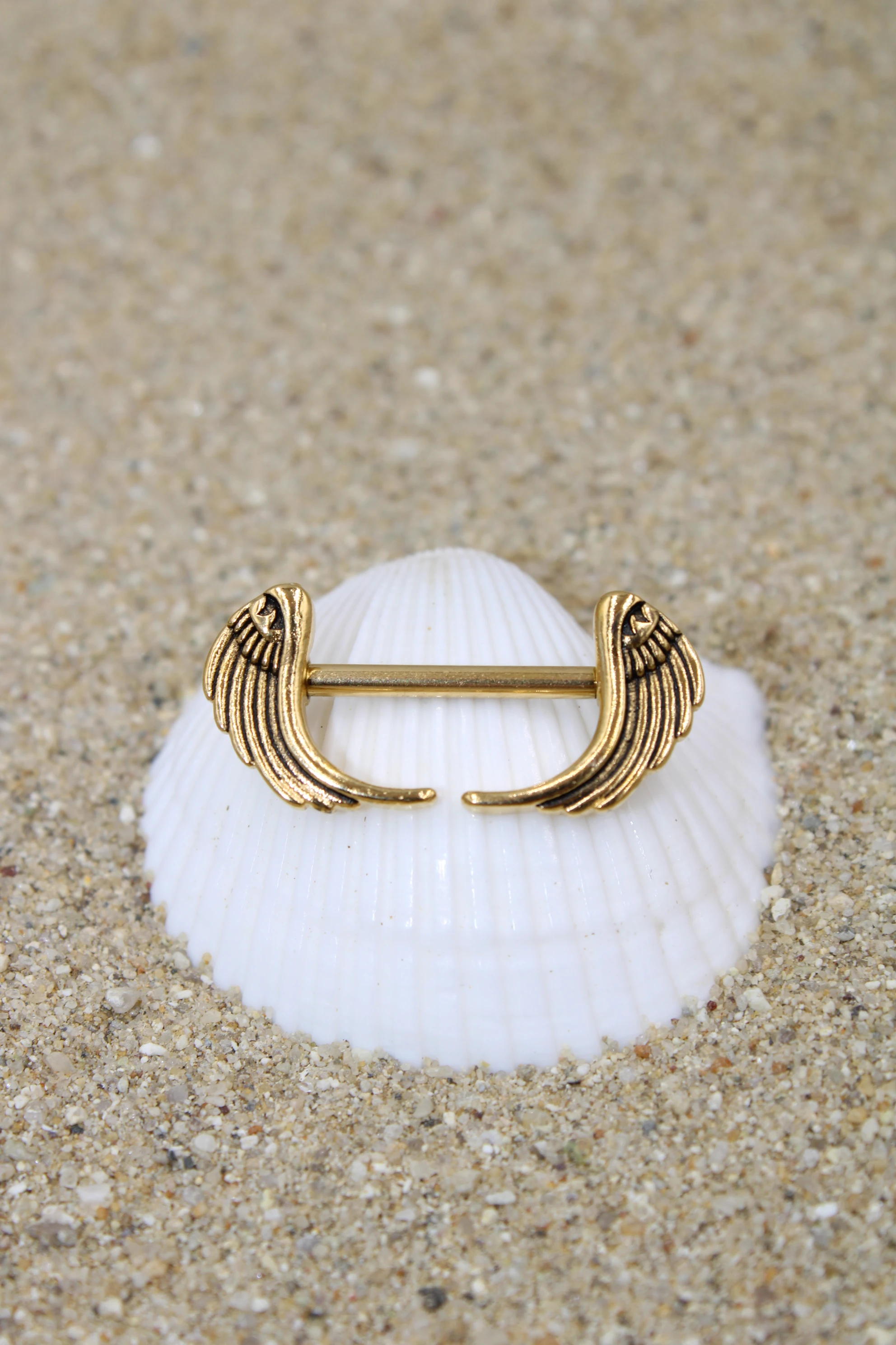 Çelik Piercing Nipple Meme Ucu - Gold