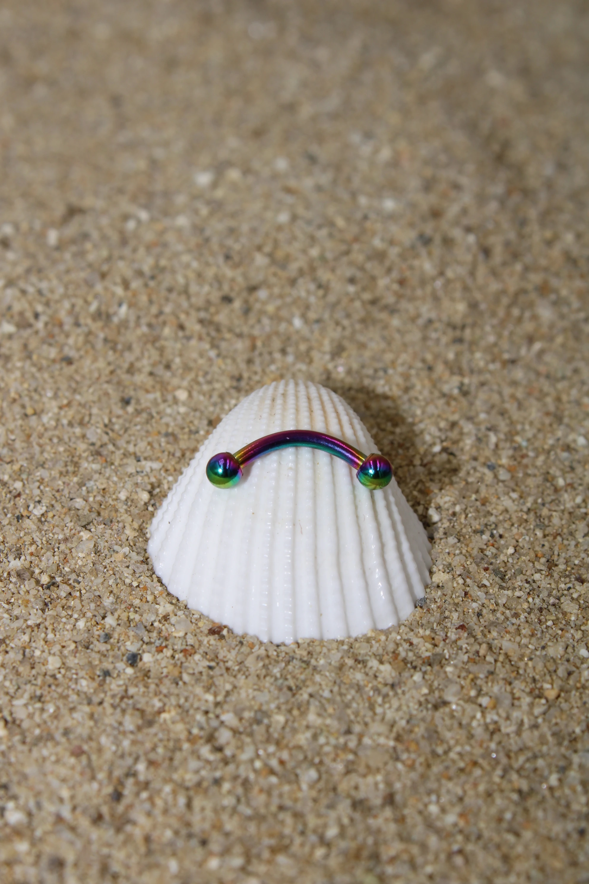 Çelik Kaş Piercing Top Çap 2,50 mm - Rainbow