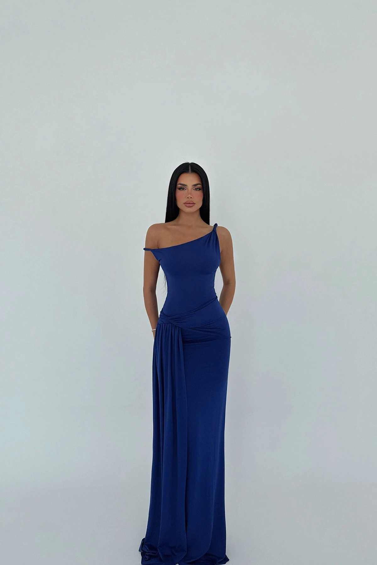 Lacivert Rowen Elbise ATE-2597