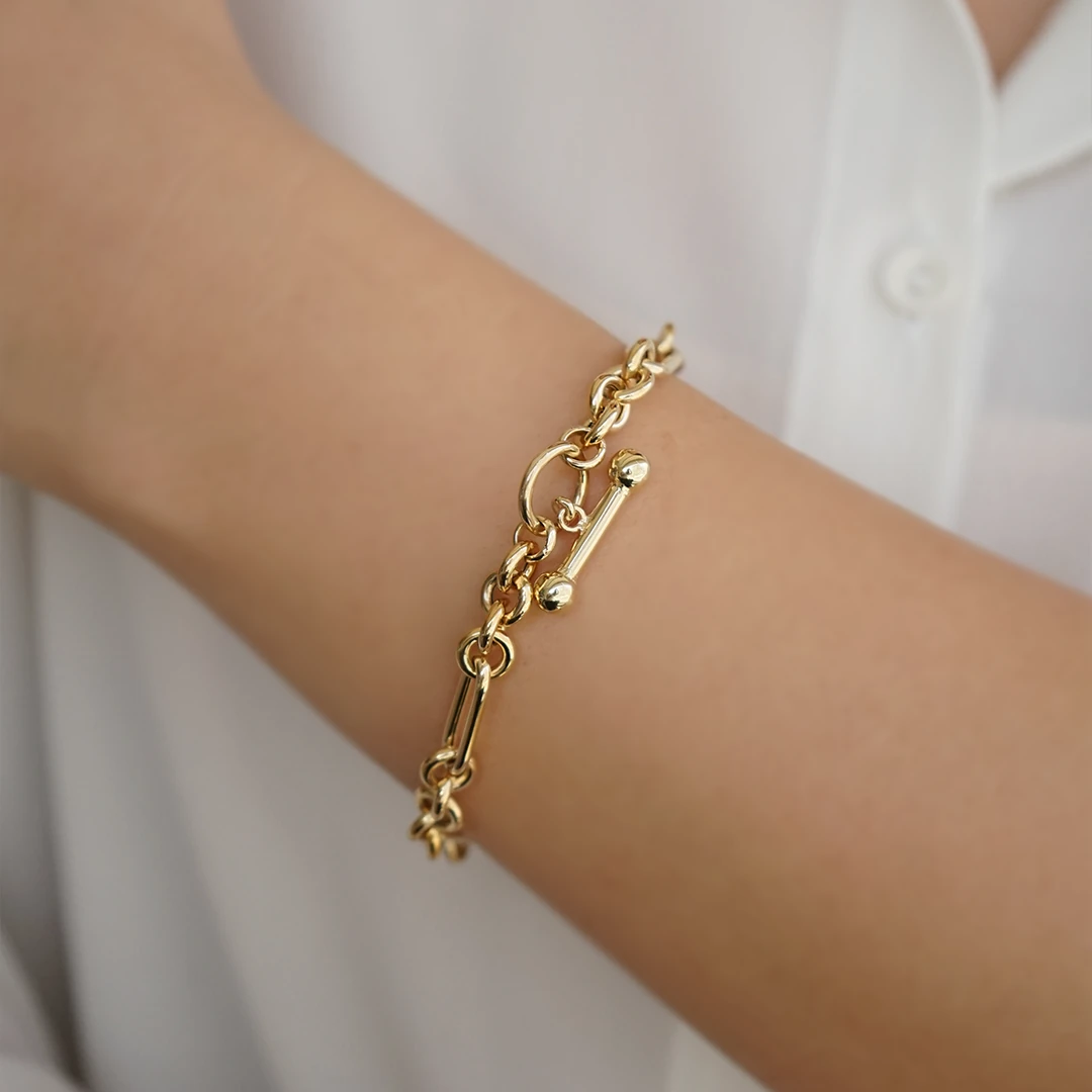 Evelon Altın Bileklik