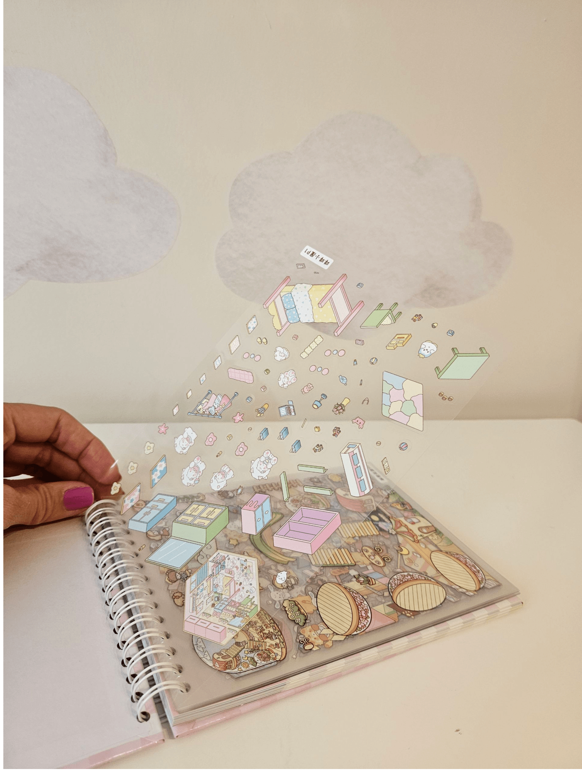 3D Sticker Defteri & Şeffaf Etiket Seti DIY