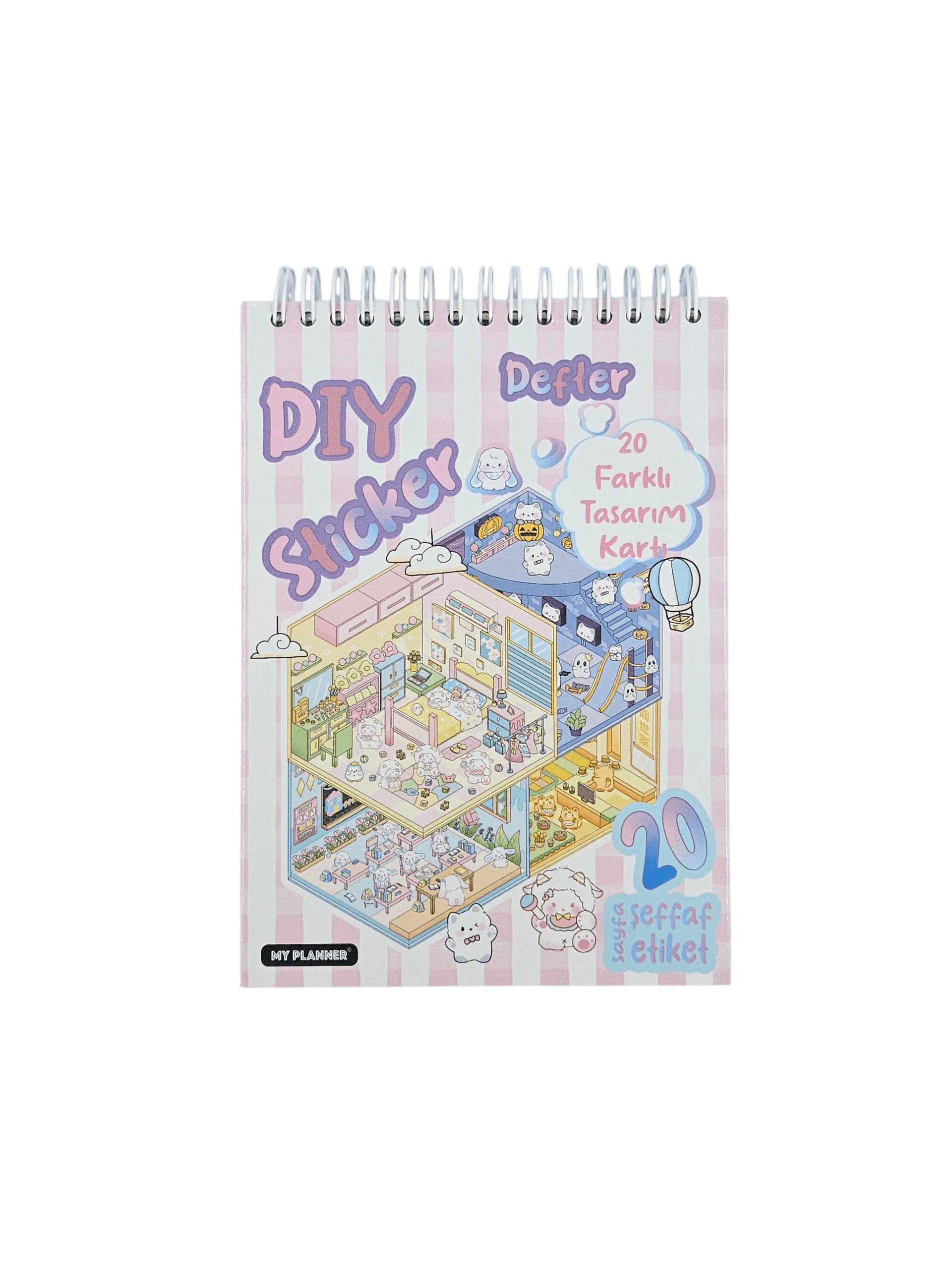 3D Sticker Defteri & Şeffaf Etiket Seti DIY