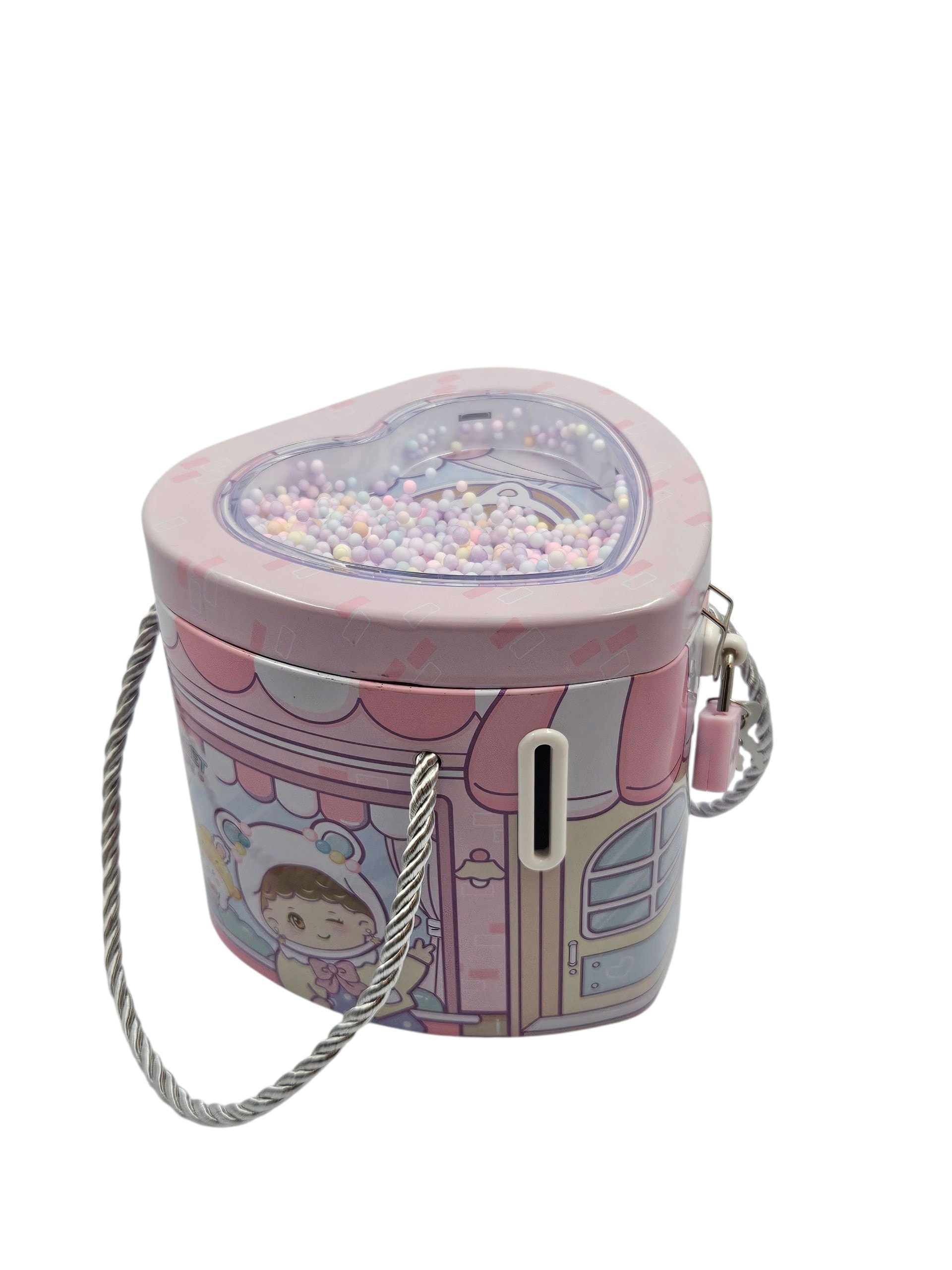 Kalp kilitli kumbara