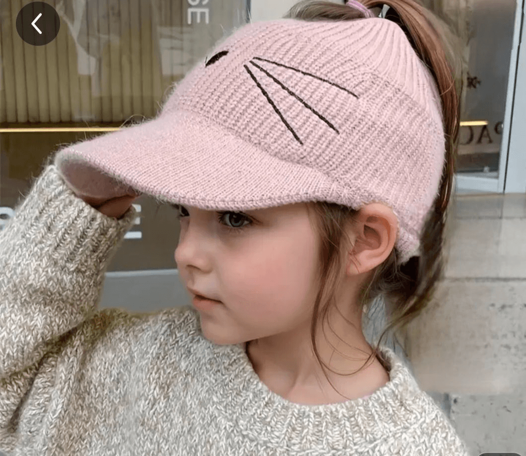 Kedi Temalı Kız Çocuk Bere