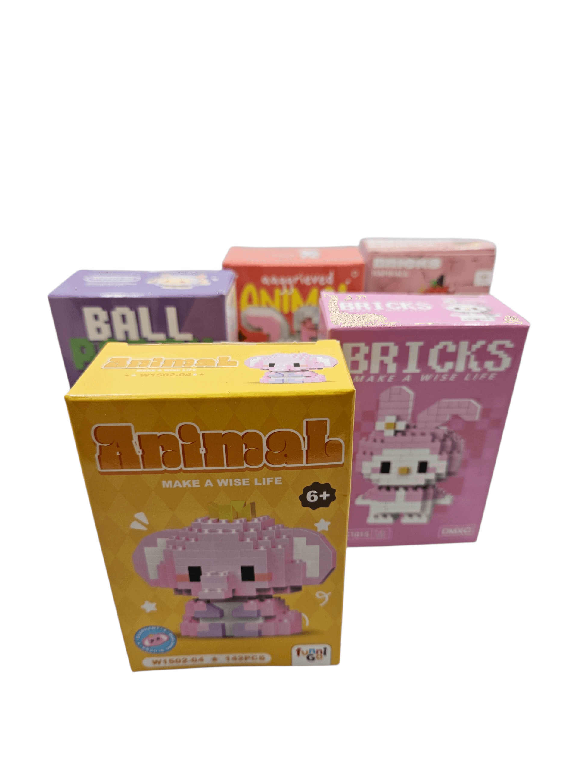 Karakterli mini yapı bloğu figürleri