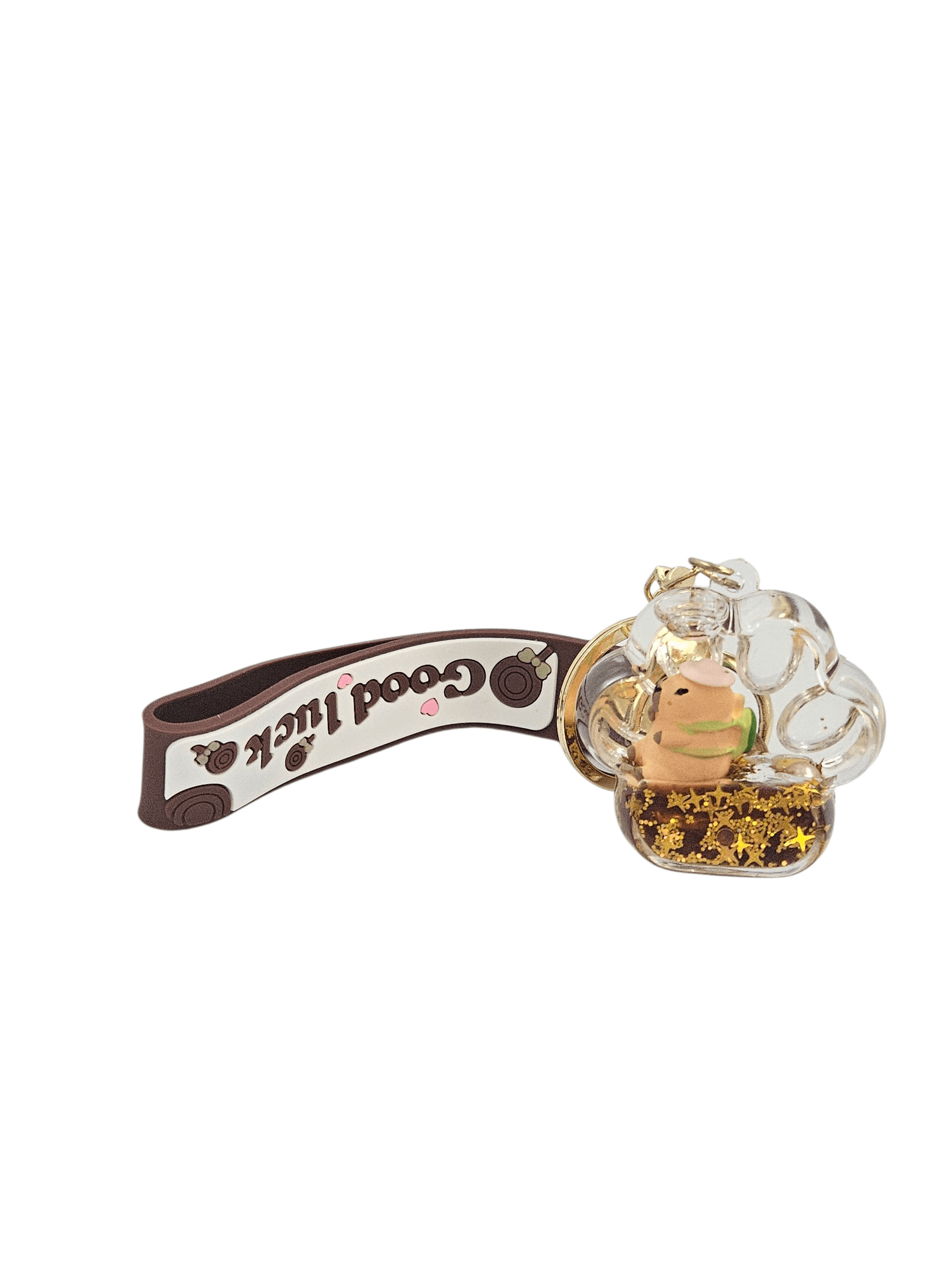 Capybara Figürlü Sulu Anahtarlık