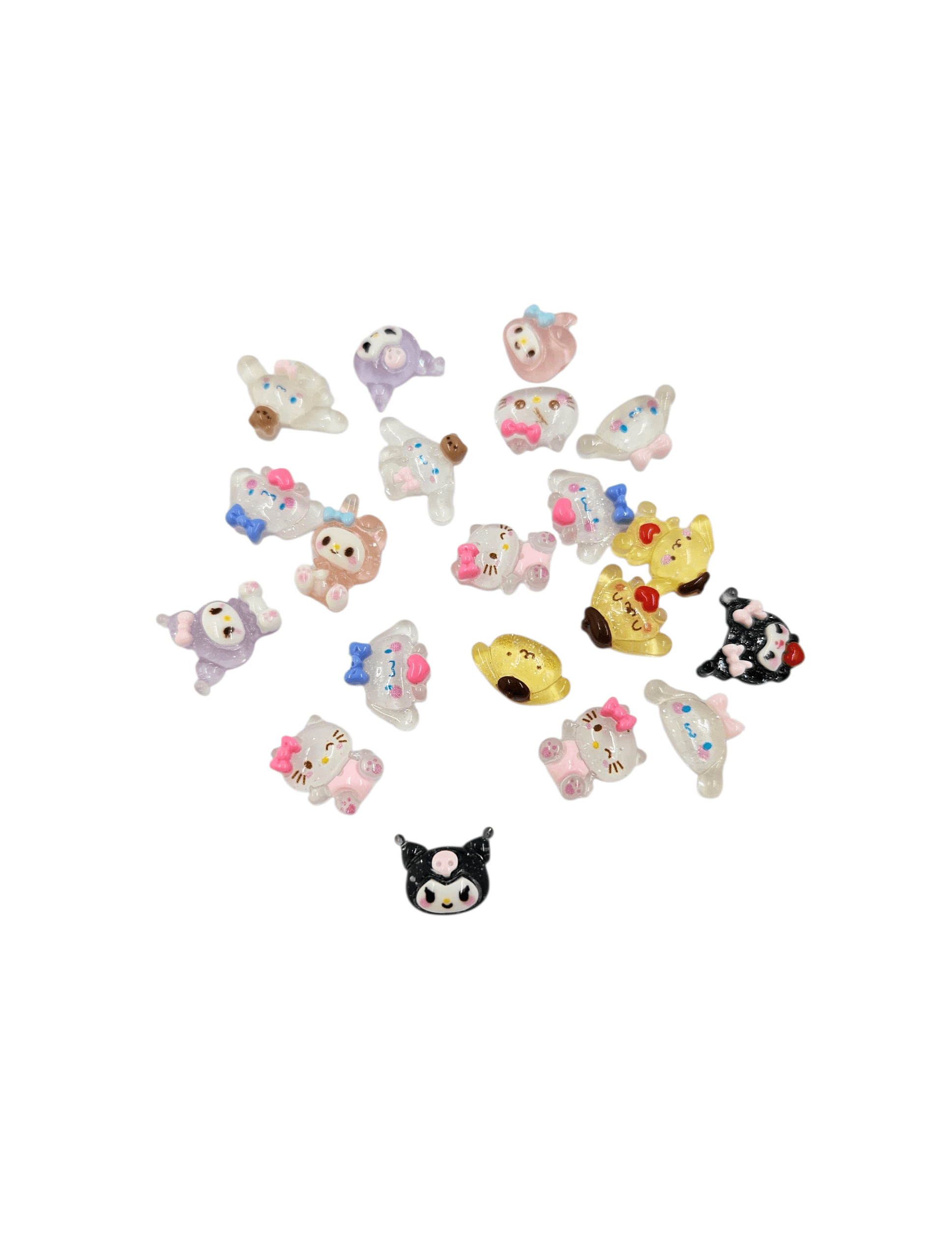 Mini Şeffaf Dekoratif Karakter Reçine Figürler