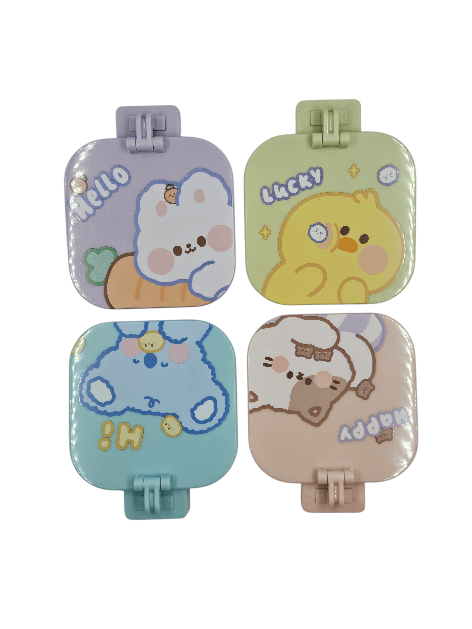 sevimli hayvanlar taraklı ayna seti