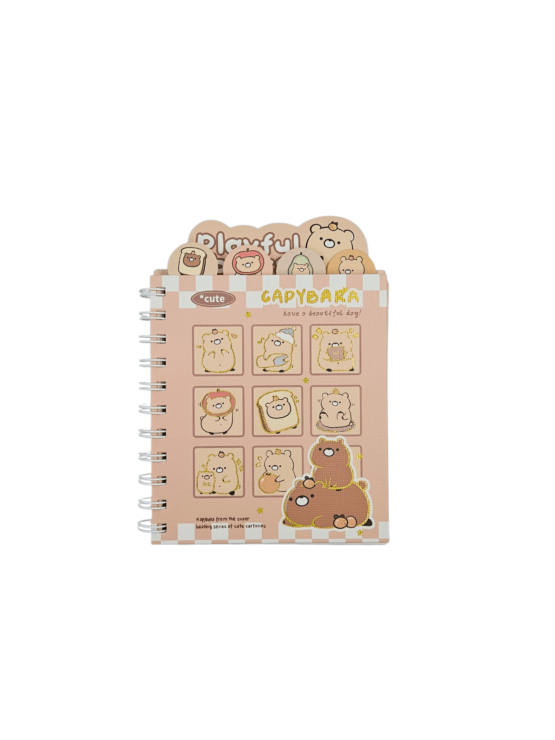 Capybara bölmeli defter