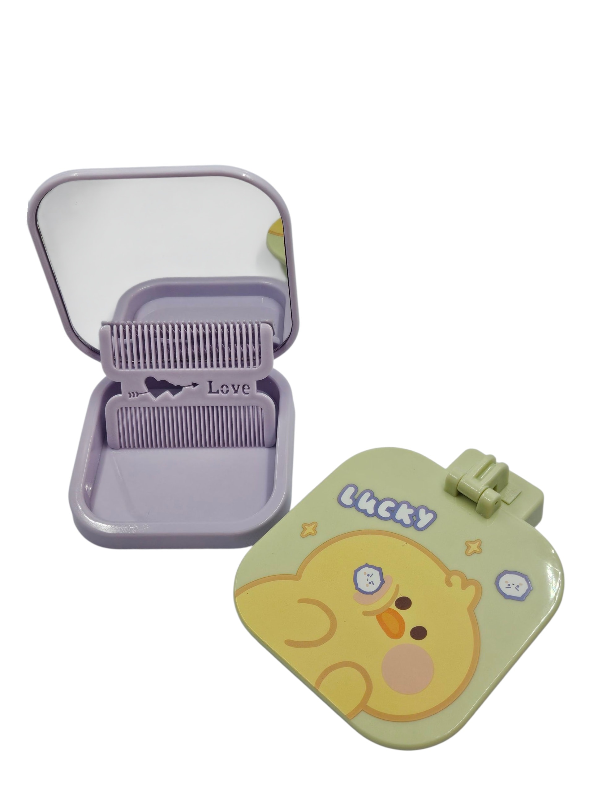 sevimli hayvanlar taraklı ayna seti