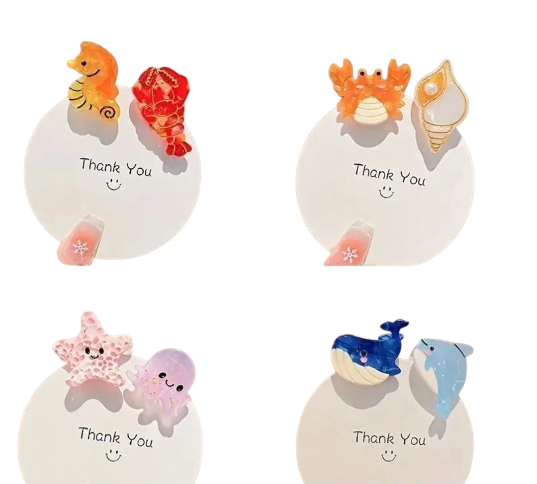 Deniz Temalı Akrilik Klips Toka