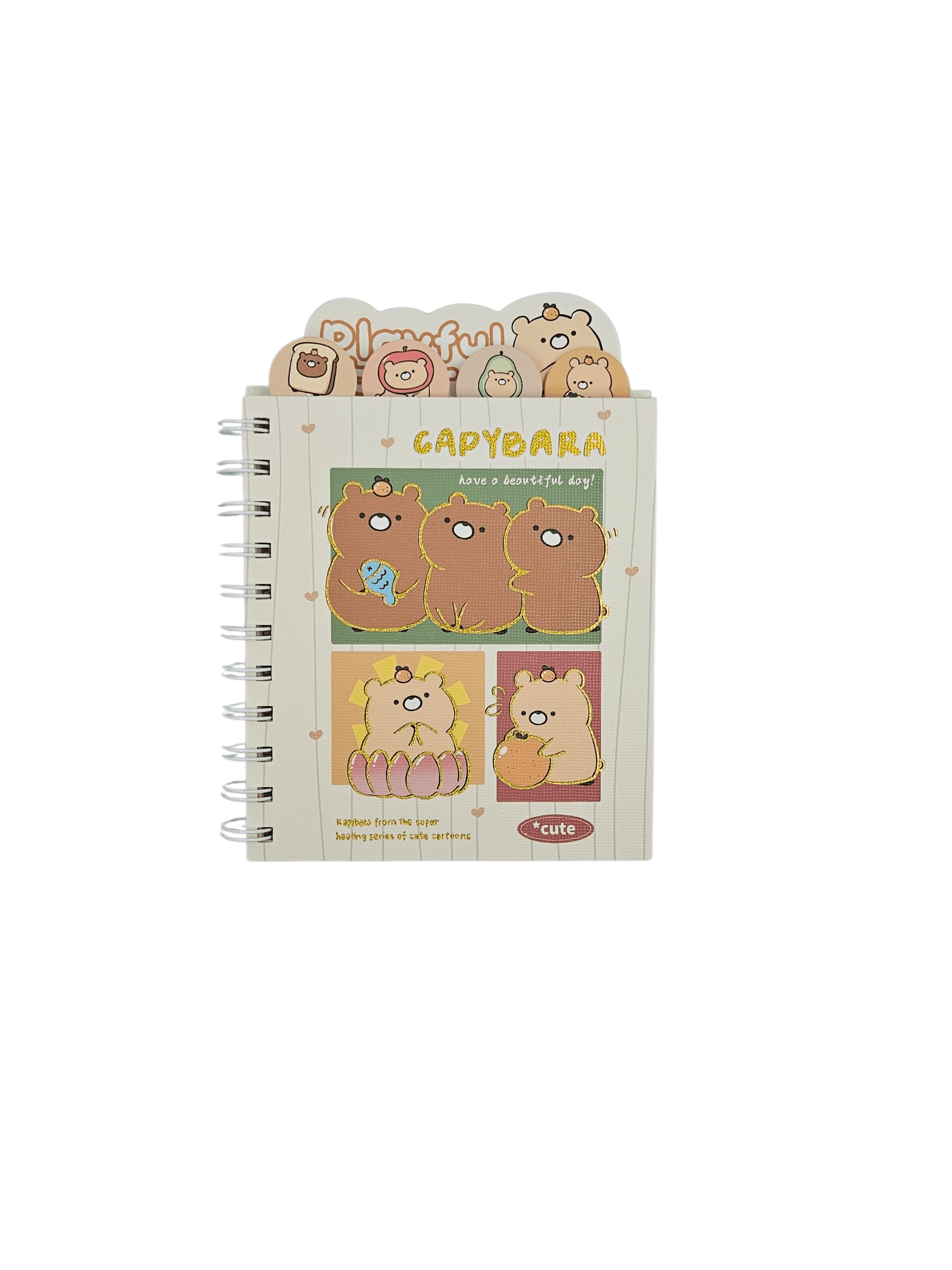 Capybara bölmeli defter