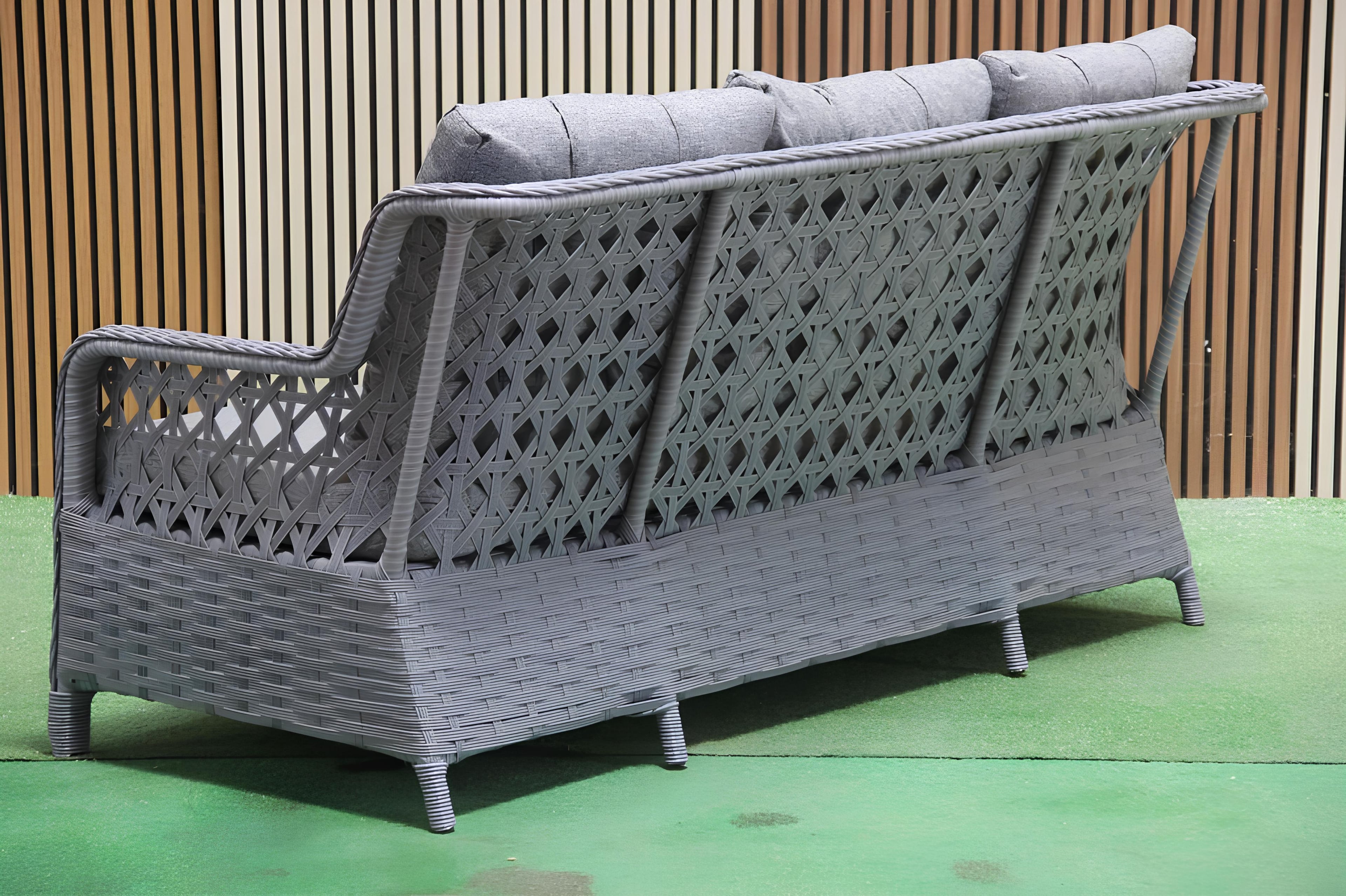 Kapadokya Rattan Bahçe Mobilyası Bahçe Takımı Oturma Grubu 7 Kişilik (Galvaniz İskelet)
