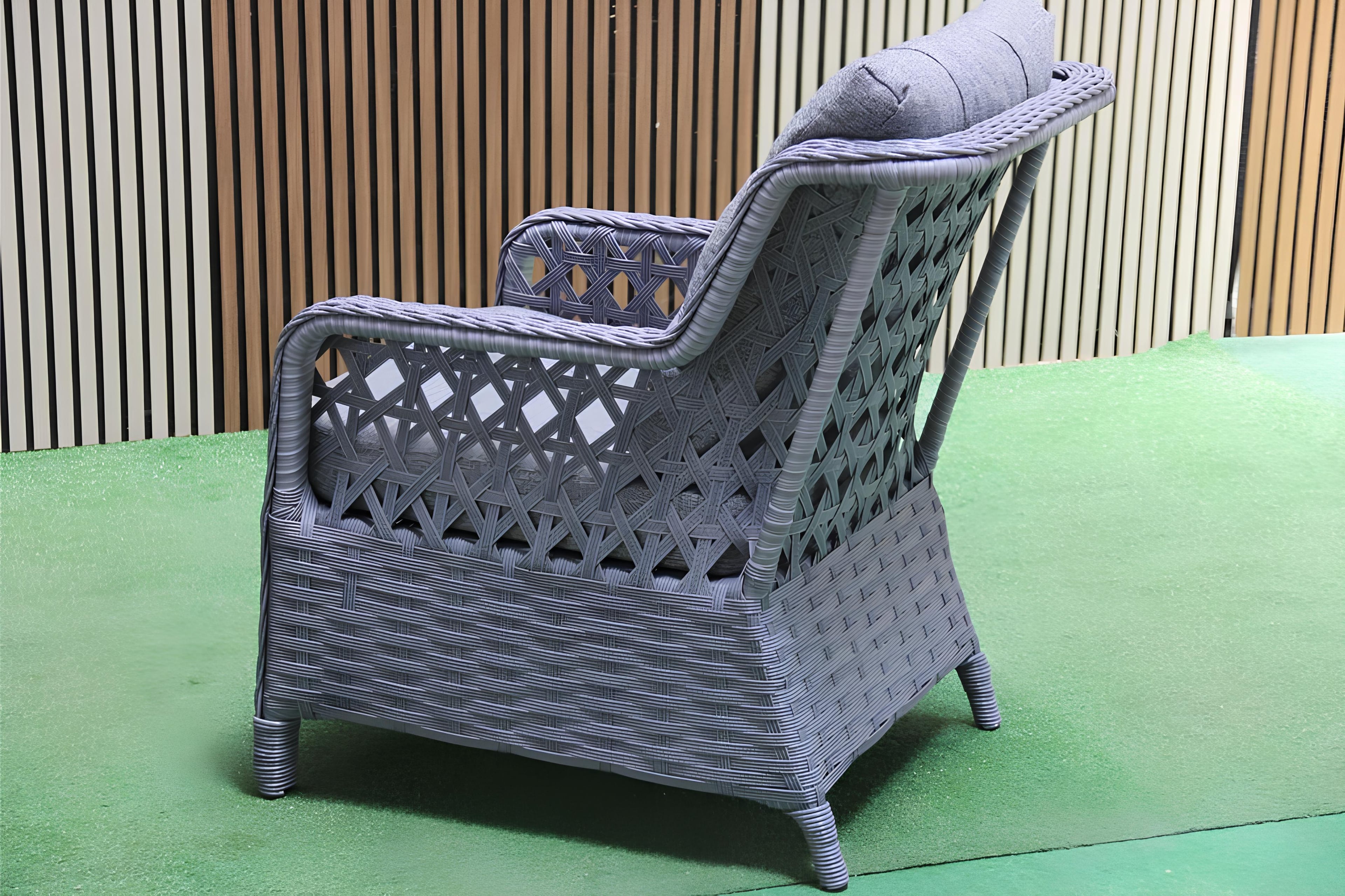 Kapadokya Rattan Bahçe Mobilyası Bahçe Takımı Oturma Grubu 7 Kişilik (Galvaniz İskelet)