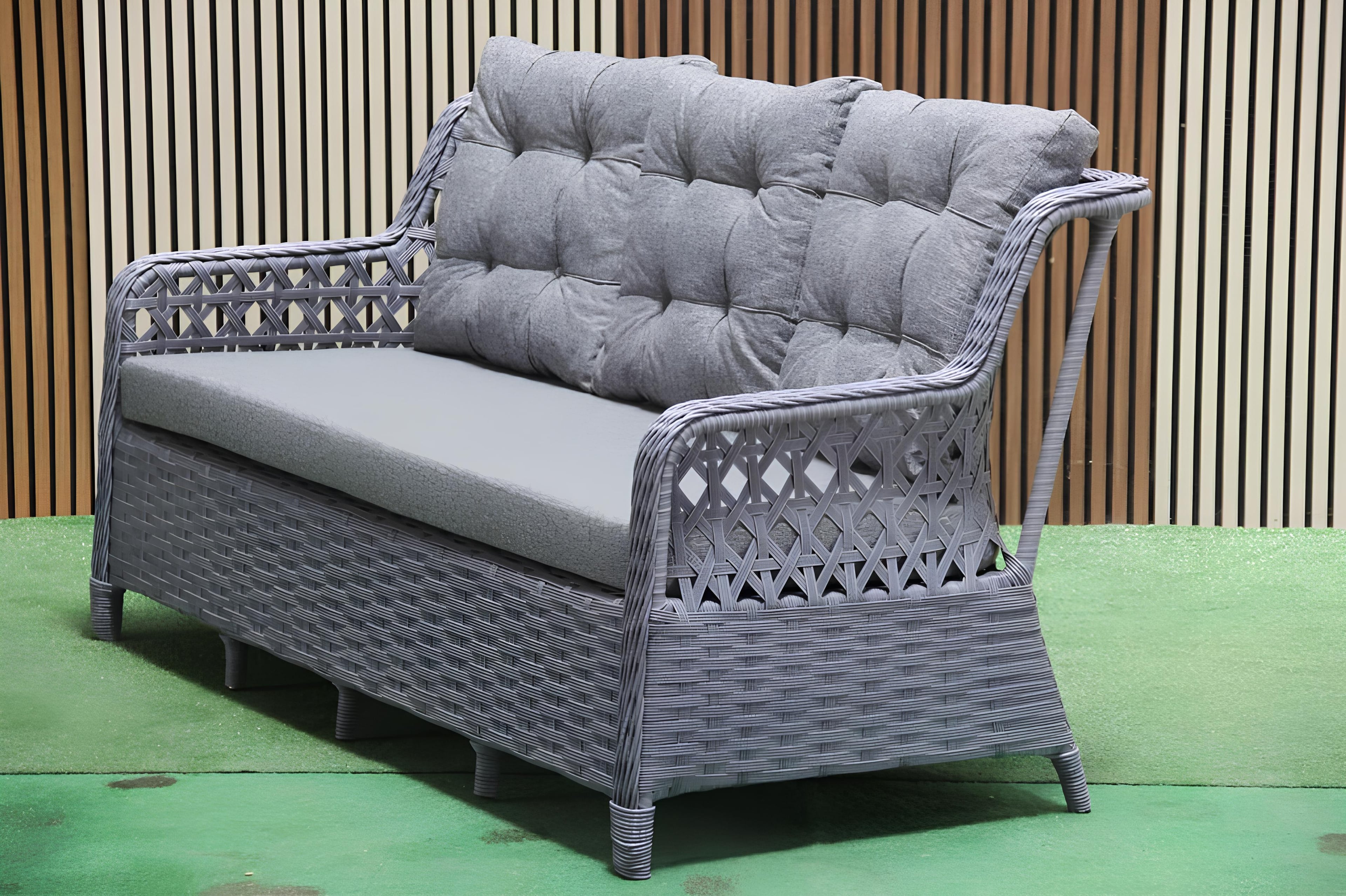 Kapadokya Rattan Bahçe Mobilyası Bahçe Takımı Oturma Grubu 7 Kişilik (Galvaniz İskelet)