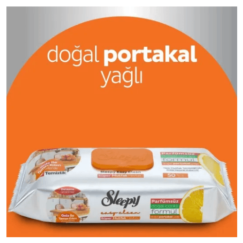 Sleepy Mutfak Havlusu Portakal 50'li