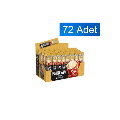 Nescafe 3 ü 1 Arada Sütlü Köpüklü 17,5 gr (72 Adet)