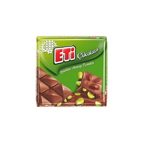 Eti Sütlü Çikolata Antep Fıstıklı 60 gr Kare