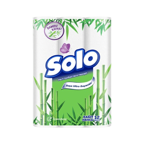 Solo 12'li Bambu Katkılı Havlu 