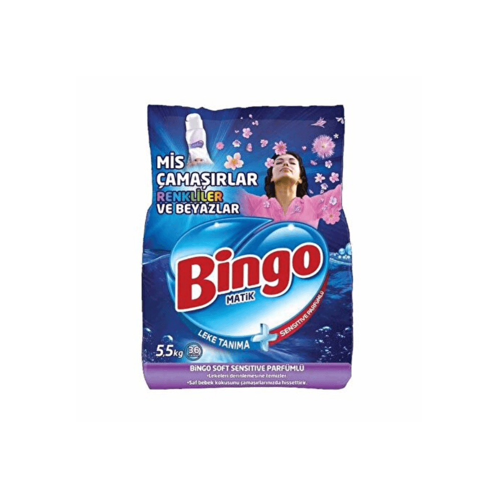 Bingo 5,5 Kg  Renkliler ve Beyazlar İçin Toz Deterjan 