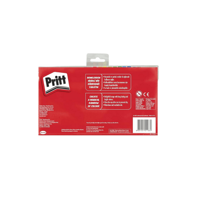 Pritt 24'lü Keçeli Kalem, Yıkanabilir Çocuk dostu su bazlı formül, 