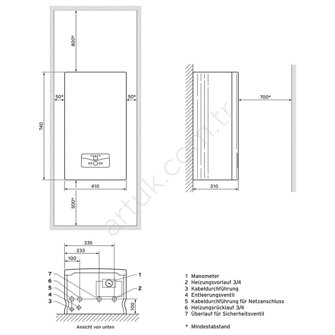 Vaillant Eloblock Ve 18 Kw Isıtma Cihazı Elektrikli Kombi