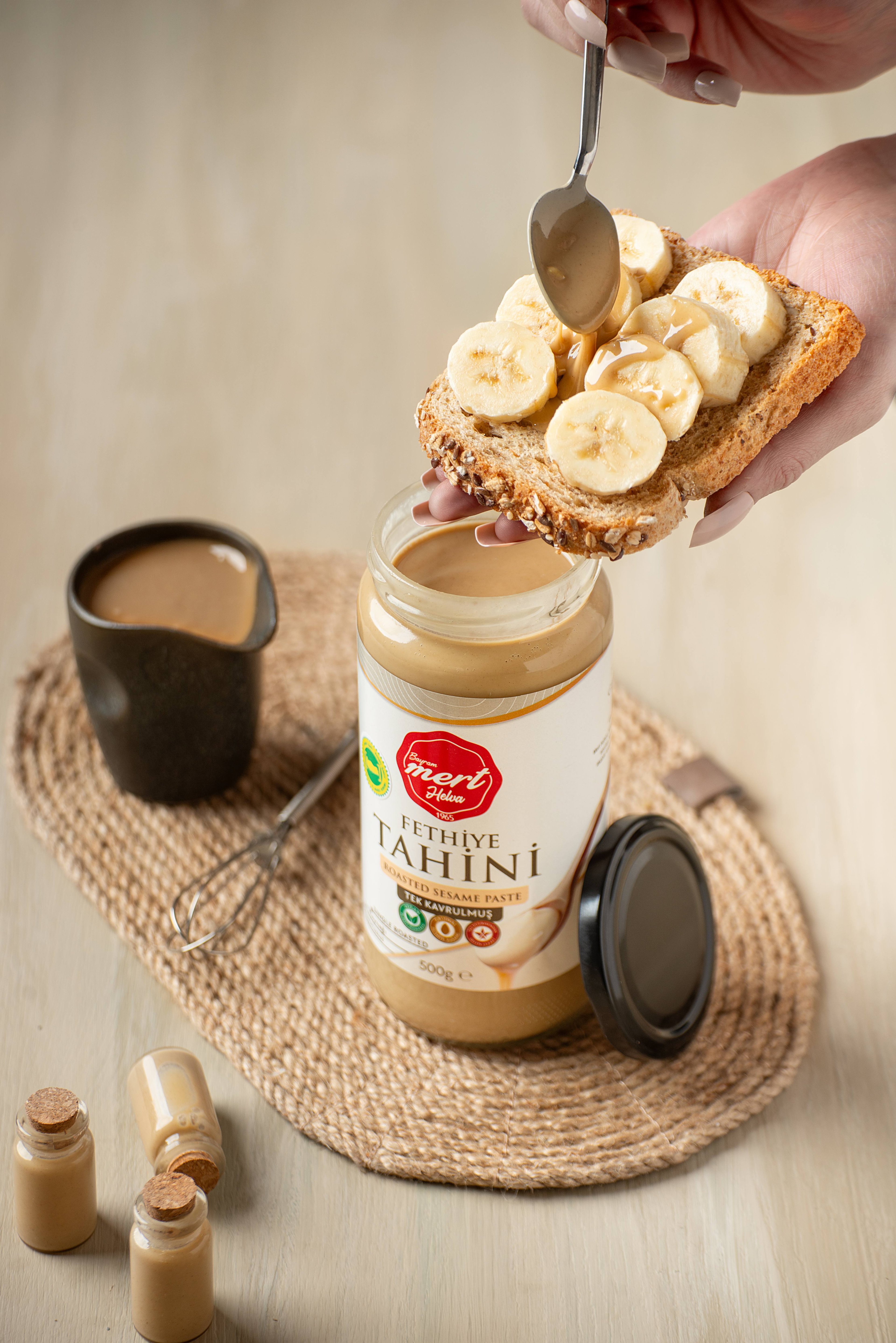 Tek Kavrulmuş Fethiye Tahini (500 Gr Cam)