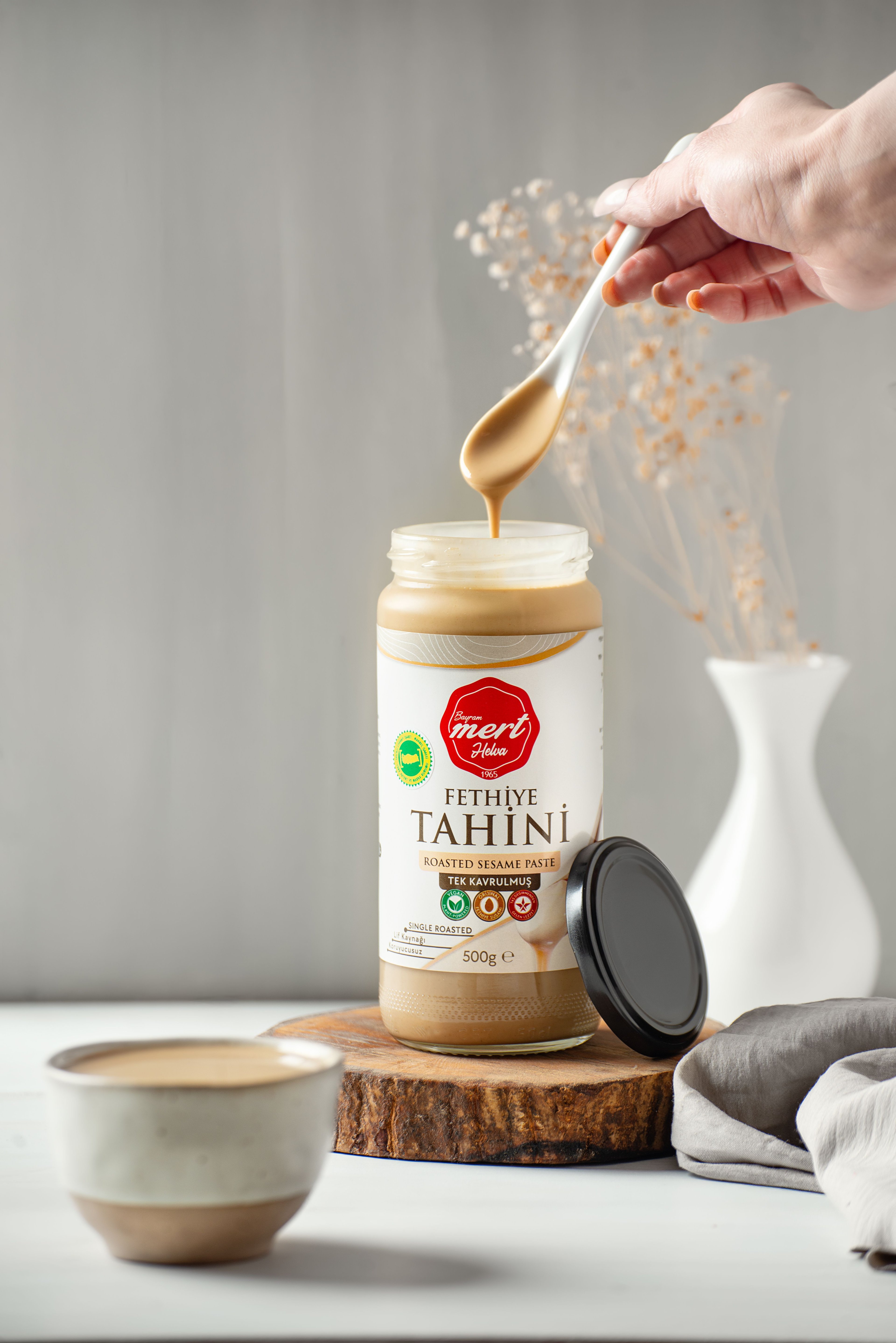 Orta Kavrulmuş Fethiye Tahini (500 Gr Cam)