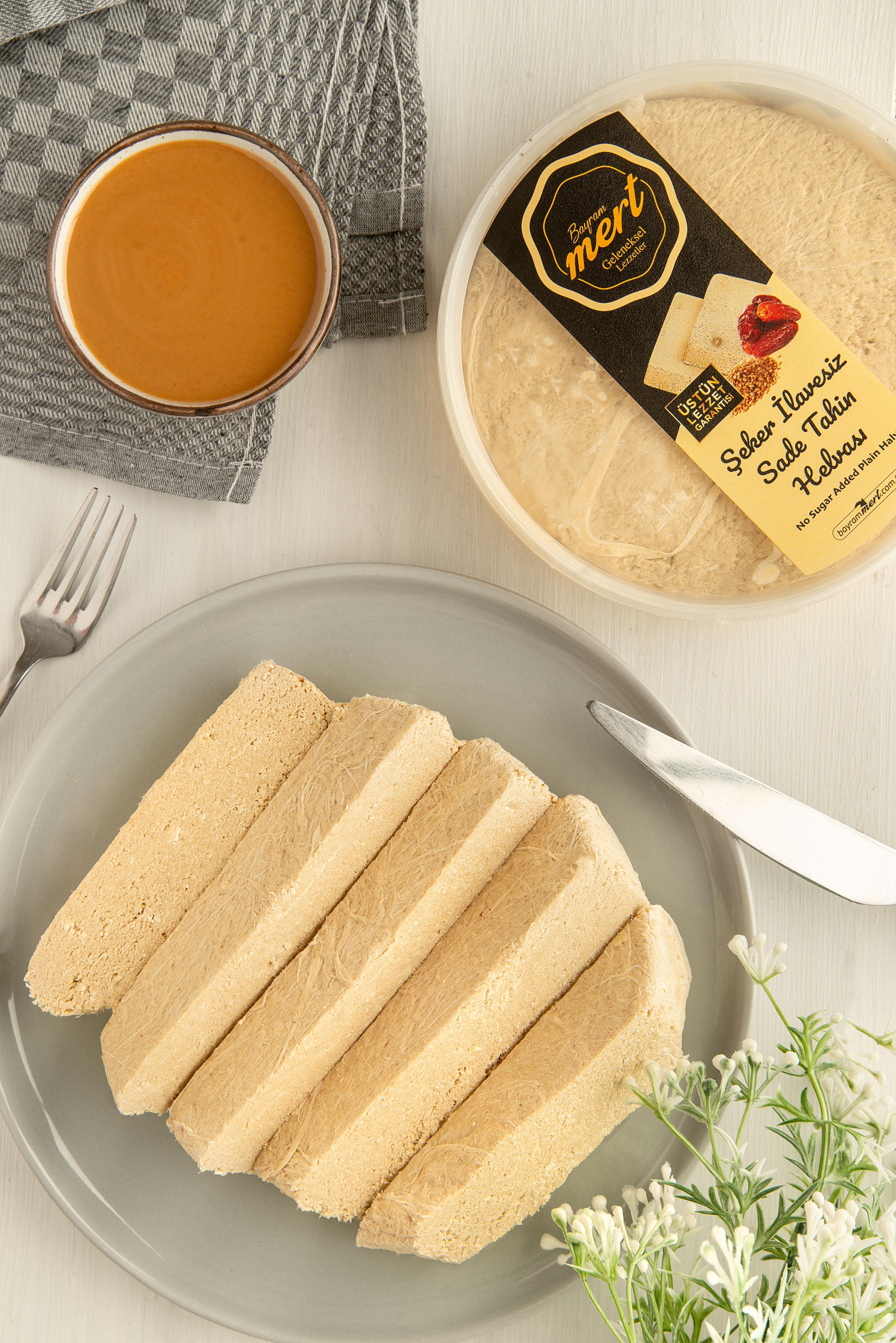 Şeker İlavesiz Sade Tahin Helvası (450 Gr)