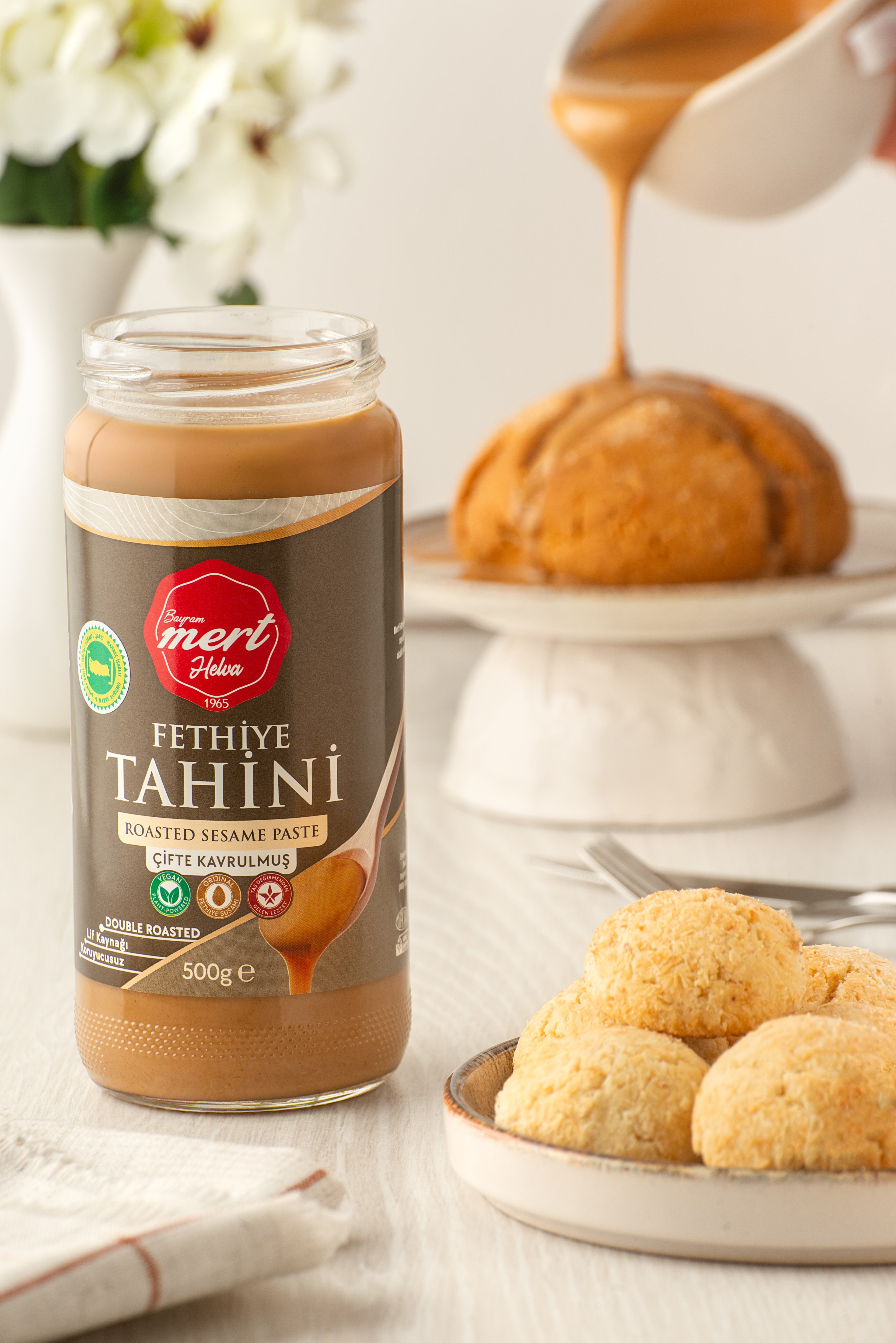 Çifte Kavrulmuş Fethiye Tahini (500 Gr Cam)